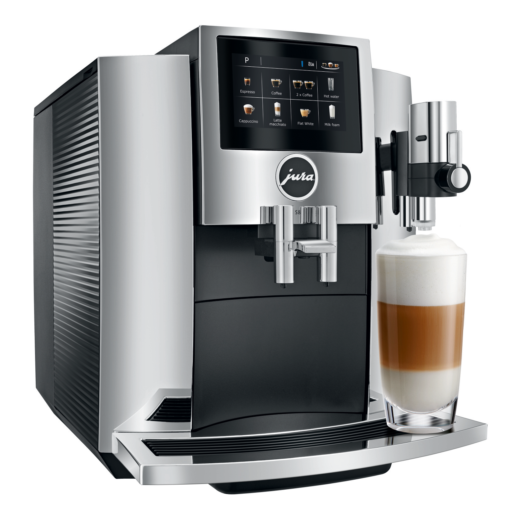 Refurbished JURA S8 Chrome Espresso Machine – image 3 of 20