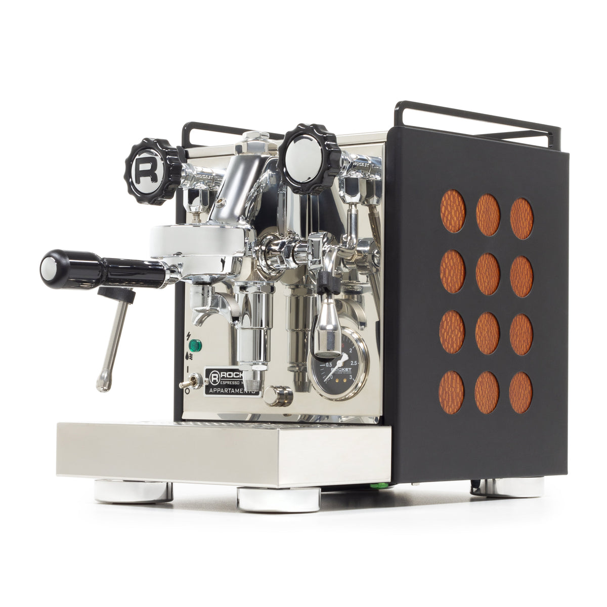 Rocket Espresso Appartamento Serie Nera Espresso Machine – Lacewood Quarter Cut