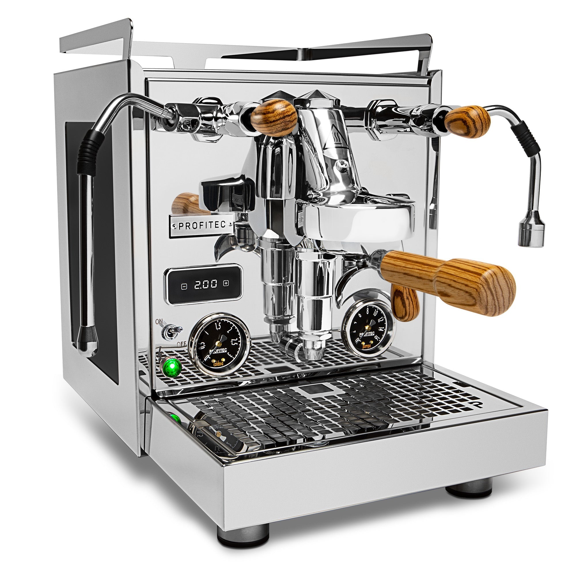 Profitec Pro 600 Dual Boiler Espresso Machine with Quick Steam Plus – Zebra Wood / No Flow Control