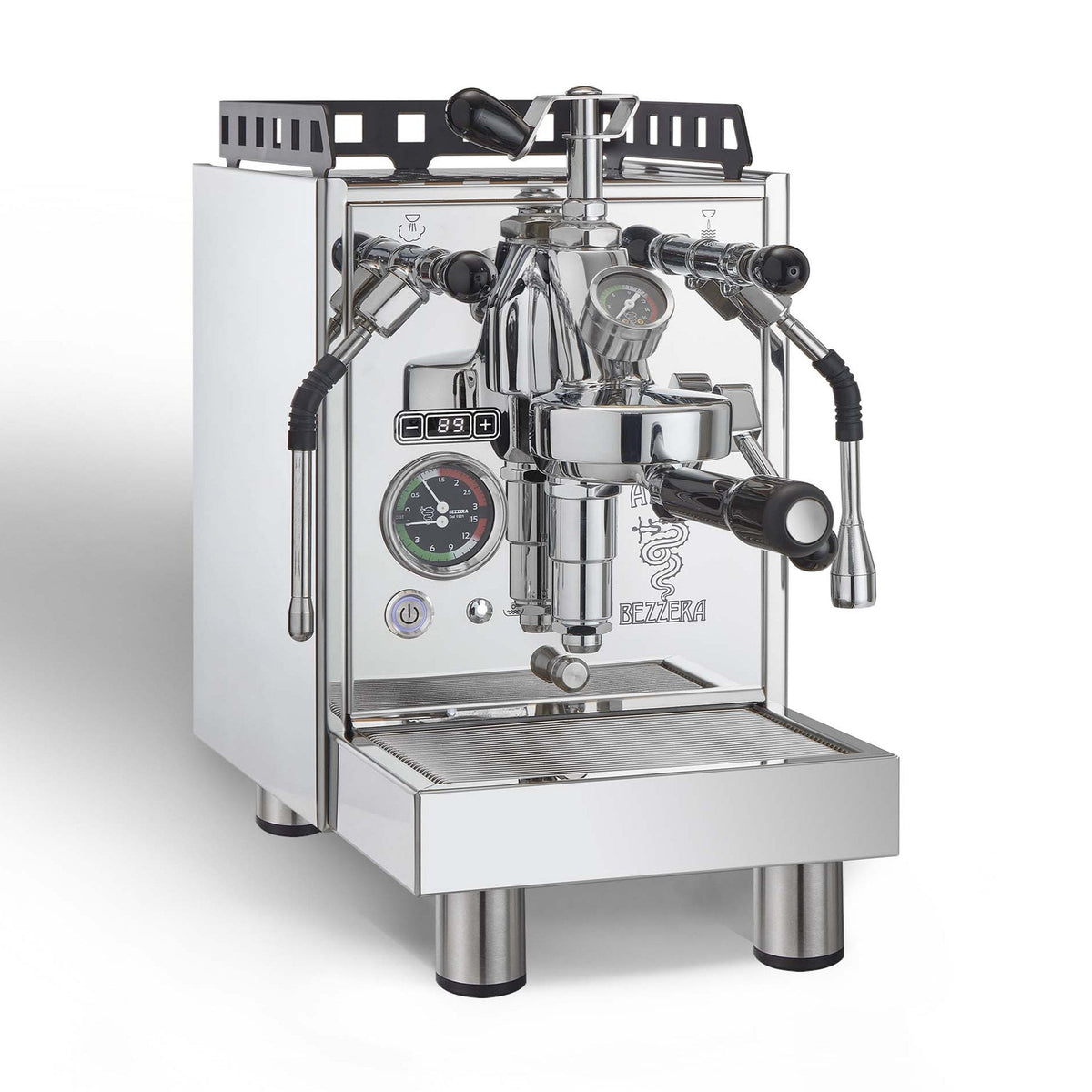 Bezzera Aria PID Espresso Machine with Flow Control - Open Box – Stainless Steel / Traditional / No Accents