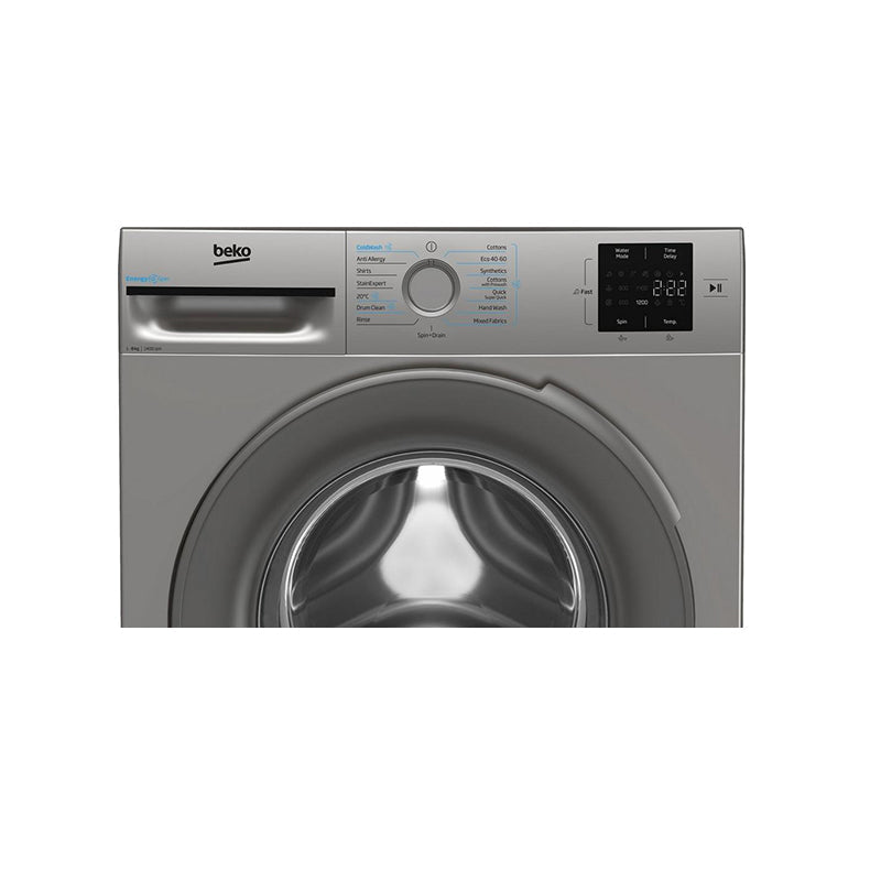 Beko BMN3WT3841S 8kg 1400 Spin Washing Machine Silver – image 3 of 5