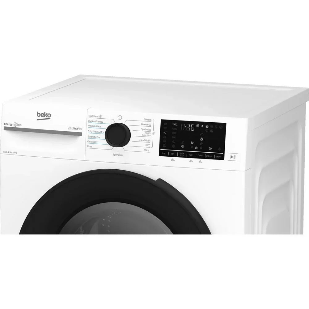 Beko BMND8545UW 8+5kg 1400 Spin Freestanding Front Load Washer Dryer White – image 9 of 11