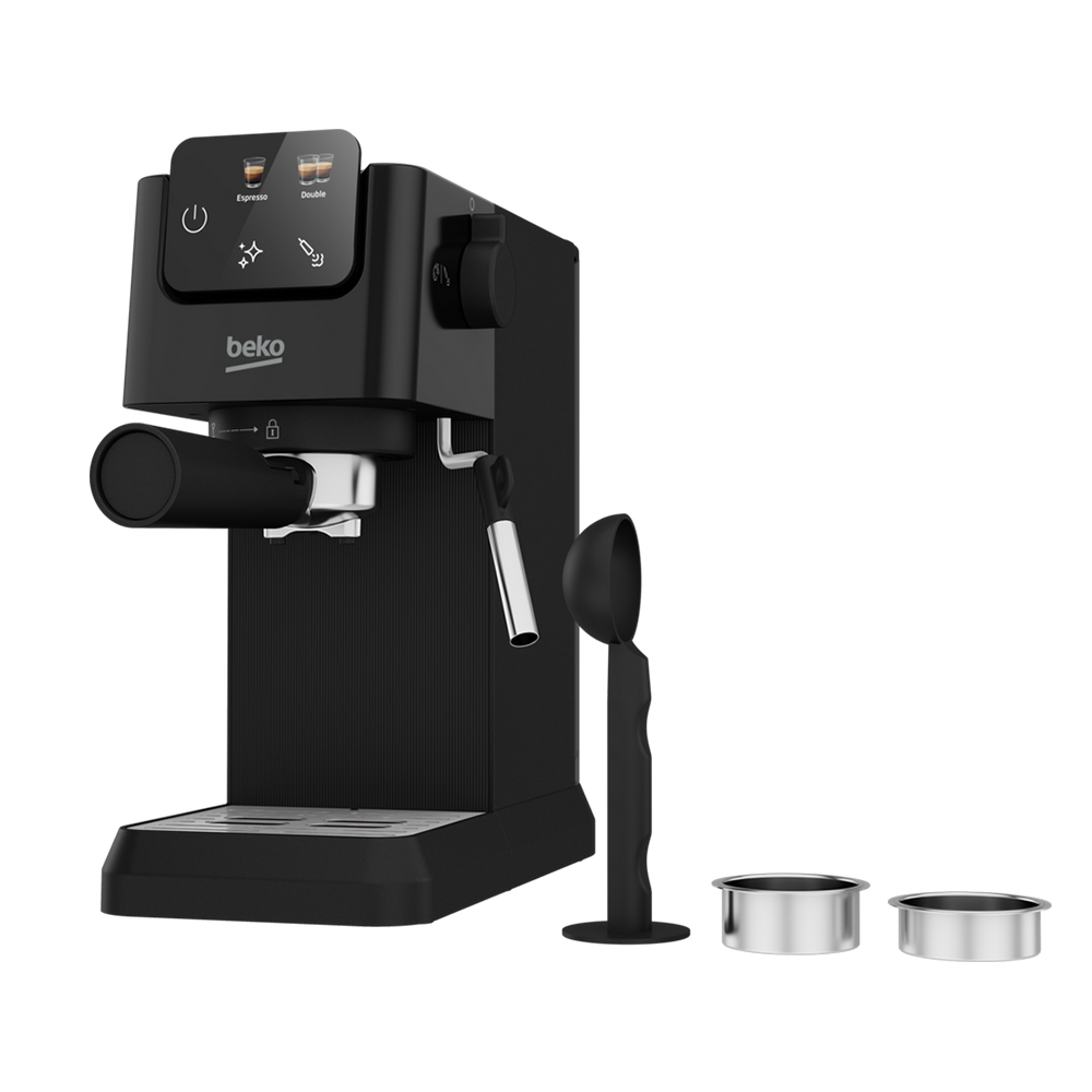 Beko CEP5302B CaffeExperto Manual Espresso Coffee Machine with Steam Wand Black – image 3 of 10