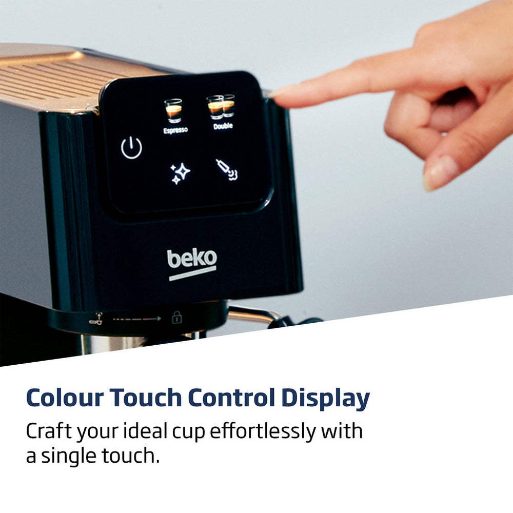 Beko CEP5302B CaffeExperto Manual Espresso Coffee Machine with Steam Wand Black – image 5 of 10