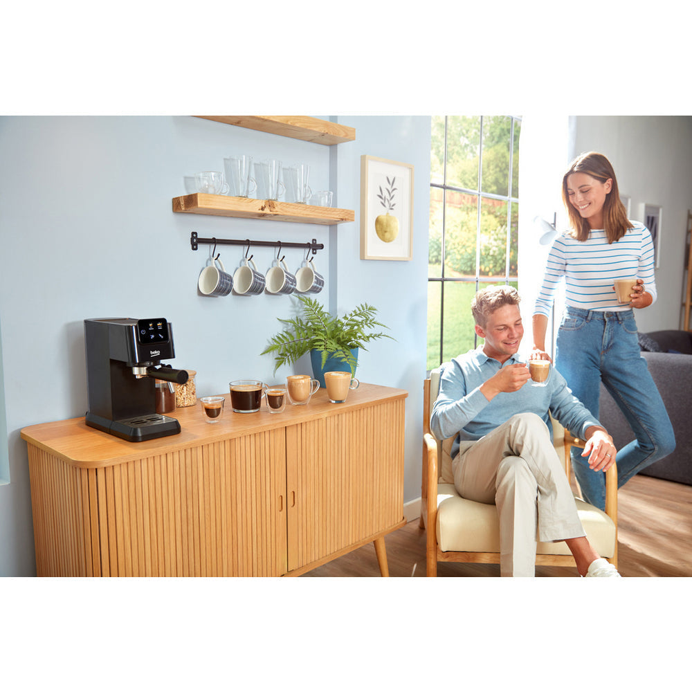 Beko CEP5302B CaffeExperto Manual Espresso Coffee Machine with Steam Wand Black – image 10 of 10