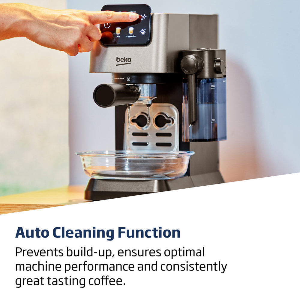 Beko CEP5304X CaffeExperto Semi Automatic Espresso Coffee Machine with Integrated Milk Jug Silver – image 9 of 11