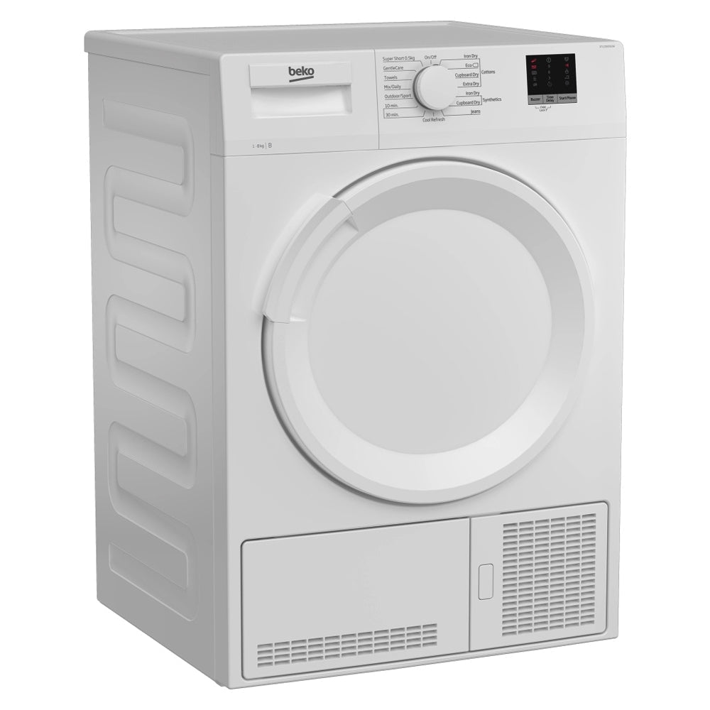 Beko DTLCE80051W 8kg Condenser Tumble Dryer with Sensor Programmes White – image 3 of 8