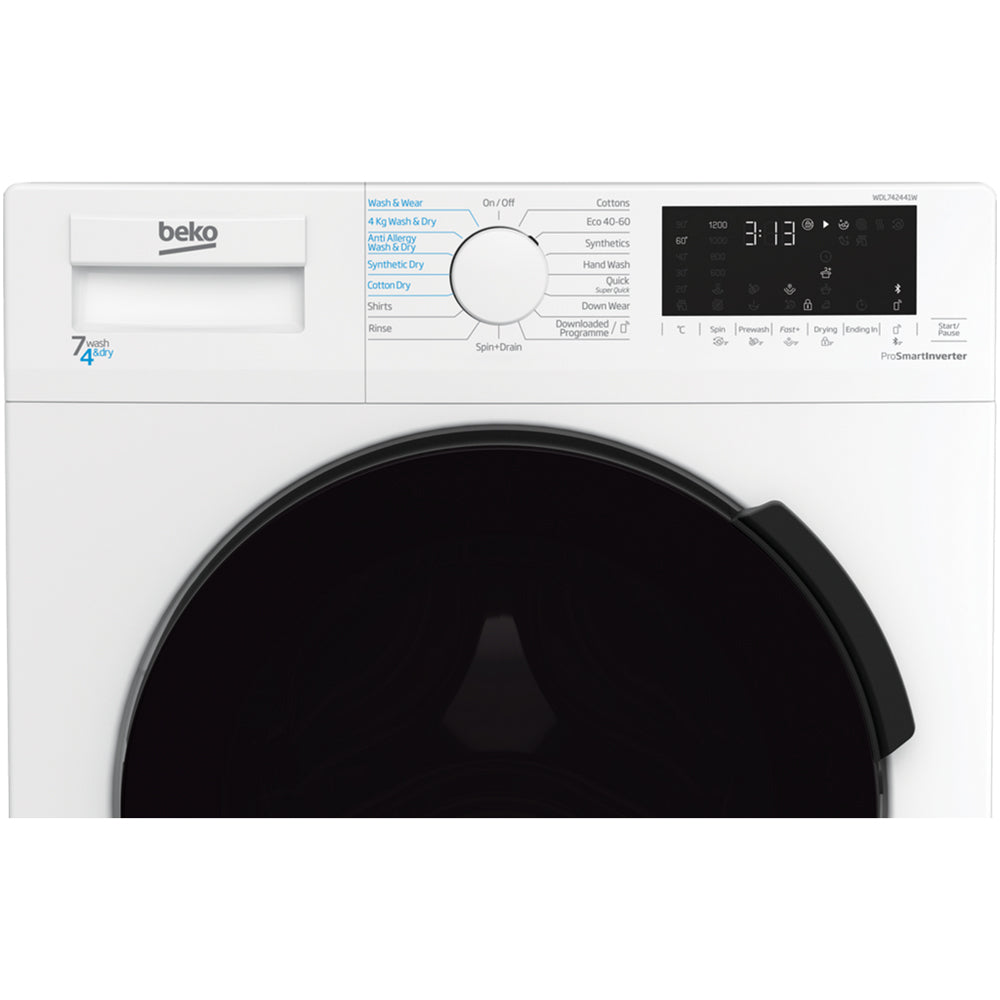 Beko WDL742441W 7kg/4kg 1200 Spin Washer Dryer - White – image 3 of 3