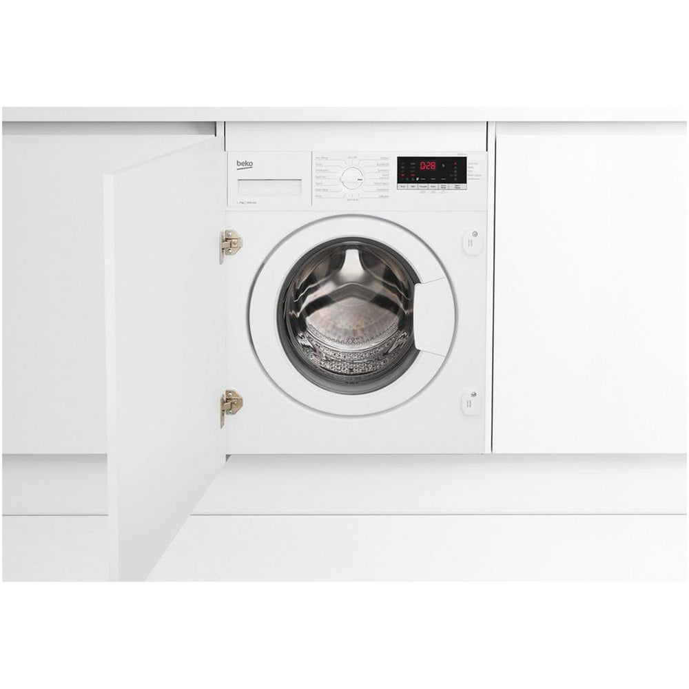 Beko WTIK74151F 7kg 1400rpm Integrated RecycledTub Washing Machine - White – image 2 of 3
