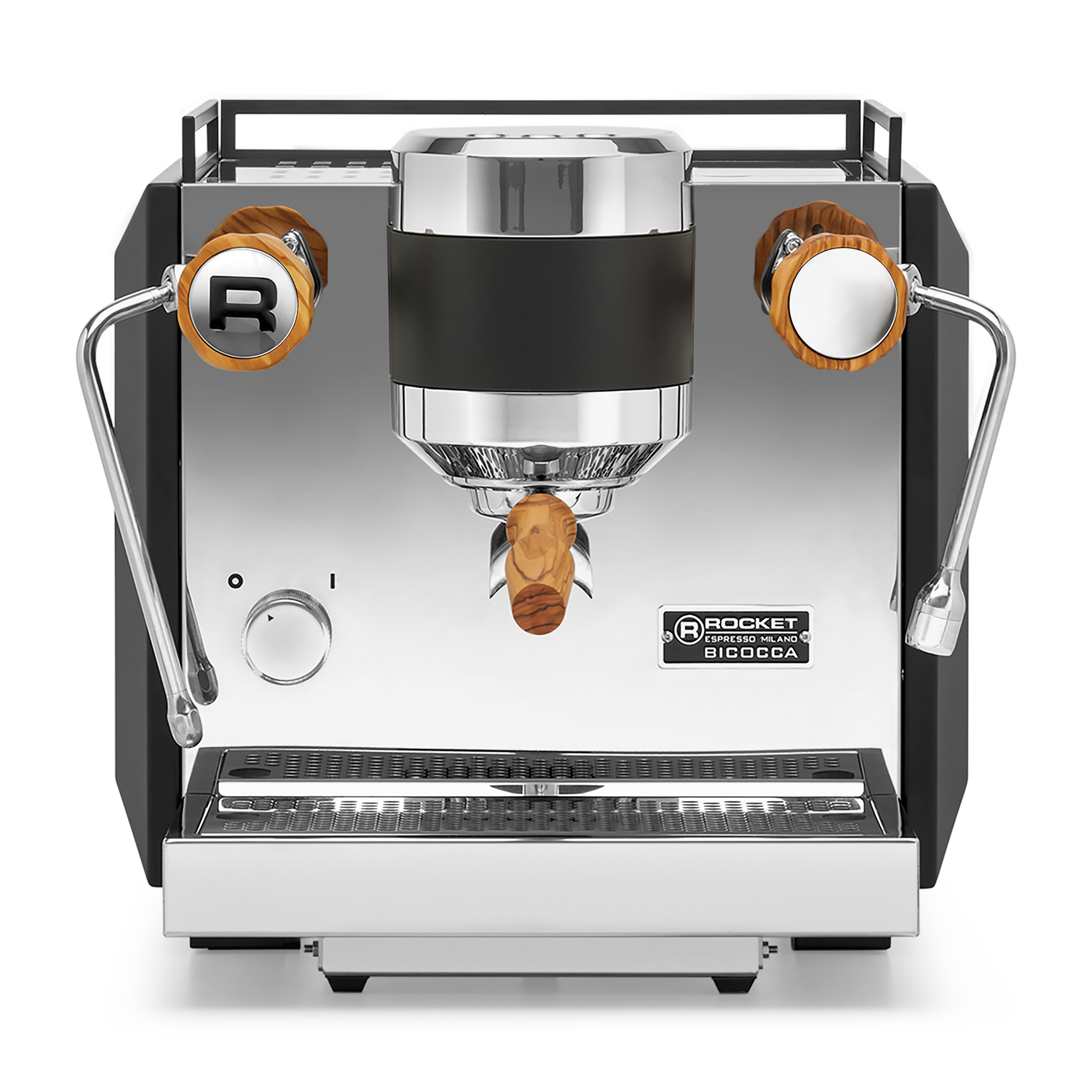 Rocket Espresso Bicocca Espresso Machine – Black / Olive Wood