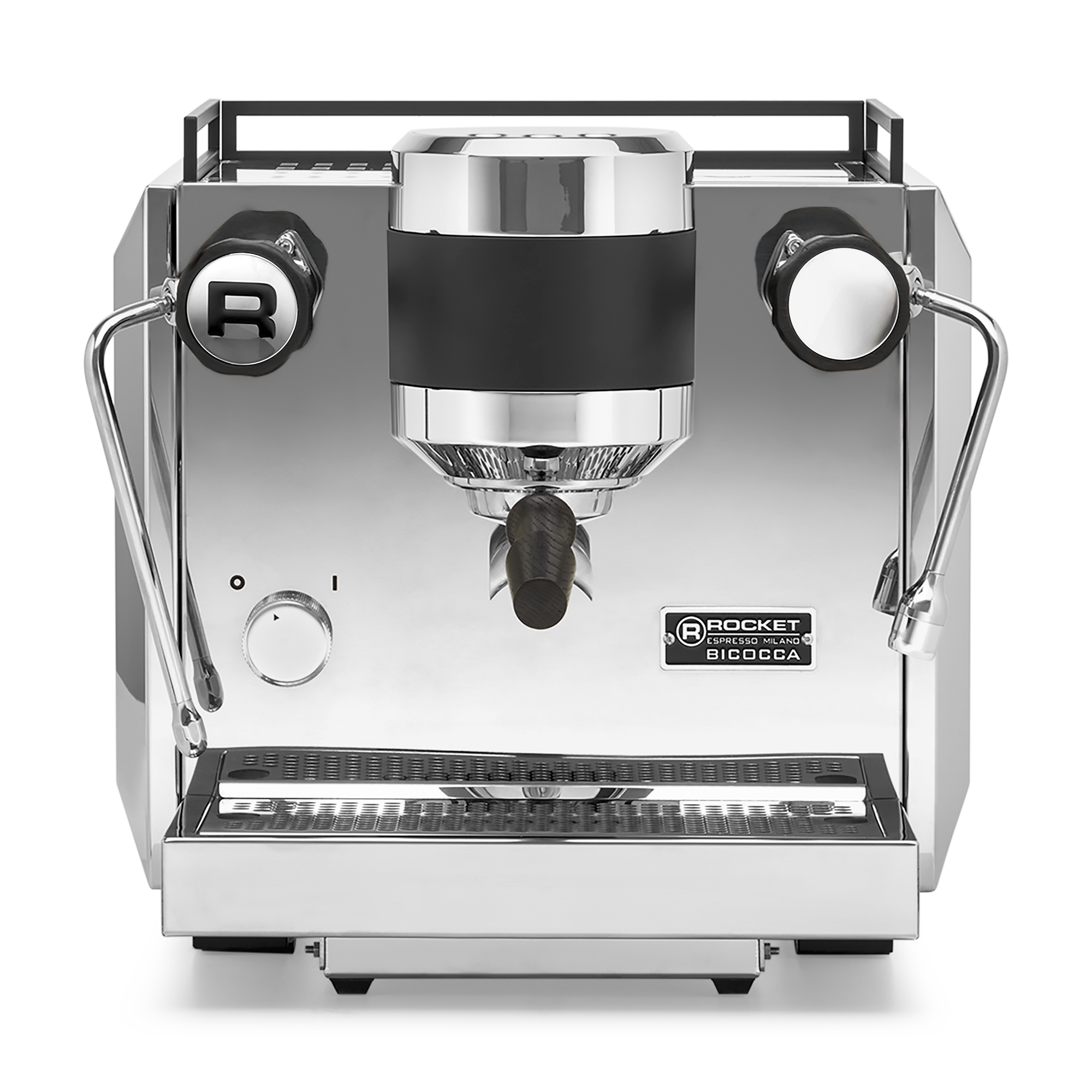 Rocket Espresso Bicocca Espresso Machine – Stainless Steel / Blackened Oak