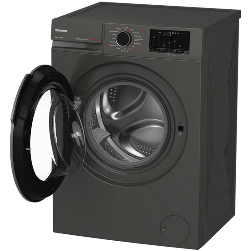 Blomberg LWA18461G 8kg 1400 Spin Washing Machine Graphite – image 4 of 9