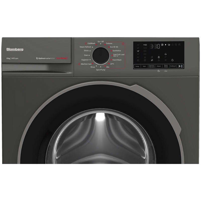 Blomberg LWA18461G 8kg 1400 Spin Washing Machine Graphite – image 6 of 9