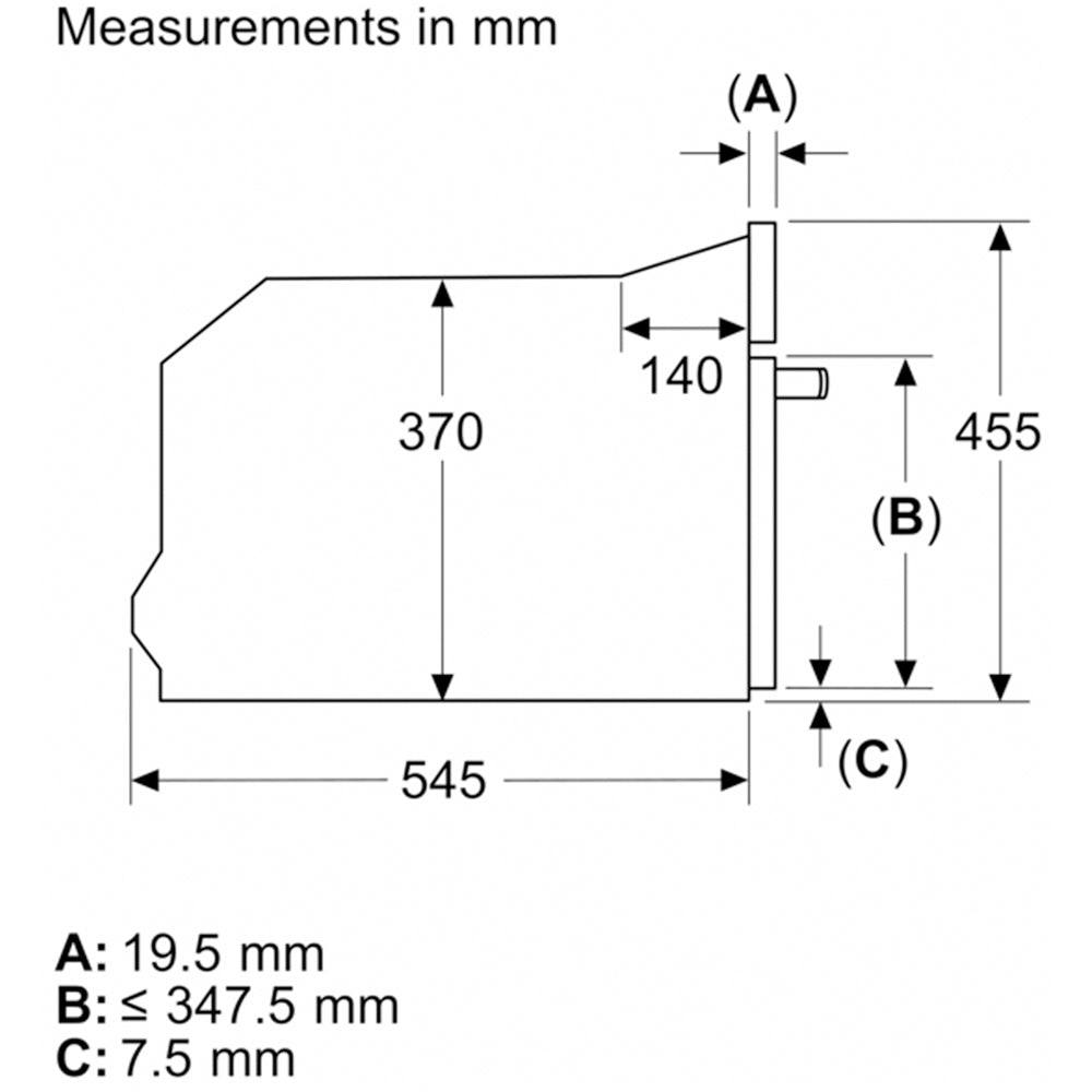 Bosch CEG732XB1B Series 8 Built-In Microwave & Grill Black – image 5 of 7