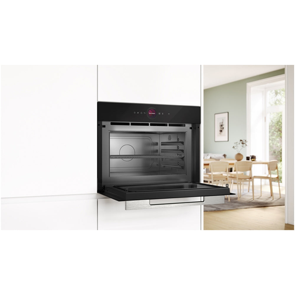 Bosch CEG732XB1B Series 8 Built-In Microwave & Grill Black – image 2 of 7