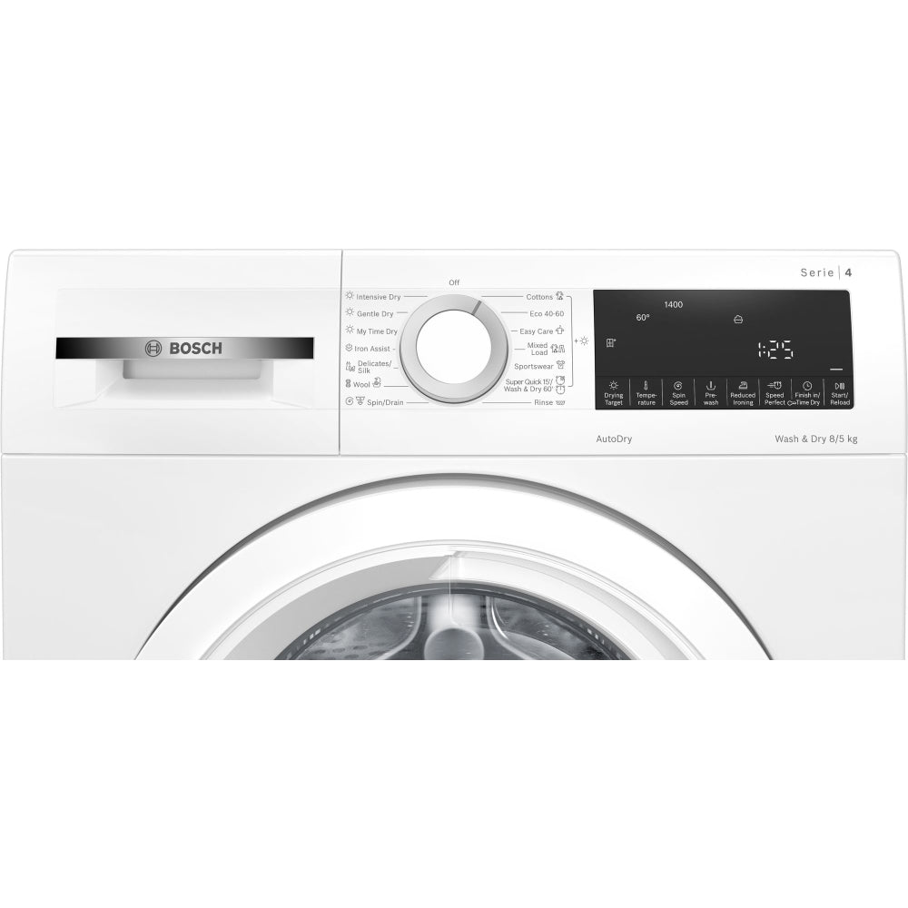 Bosch Series 4 WNA134U8GB Freestanding Washer Dryer 8kg/5kg 1400 Spin White – image 3 of 8