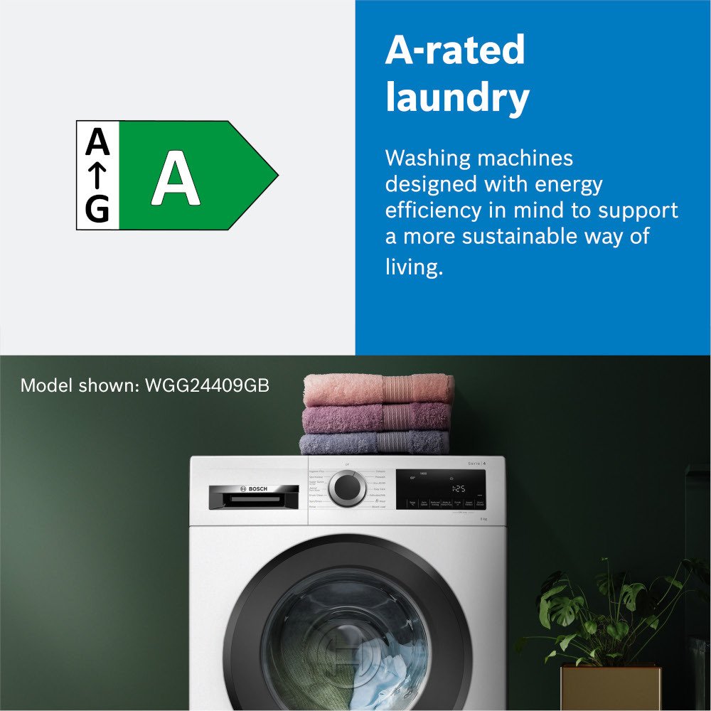 Bosch WGB256A1GB Series 8 i-DOS WiFi enabled 10 kg 1400 Spin Washing Machine White – image 13 of 17
