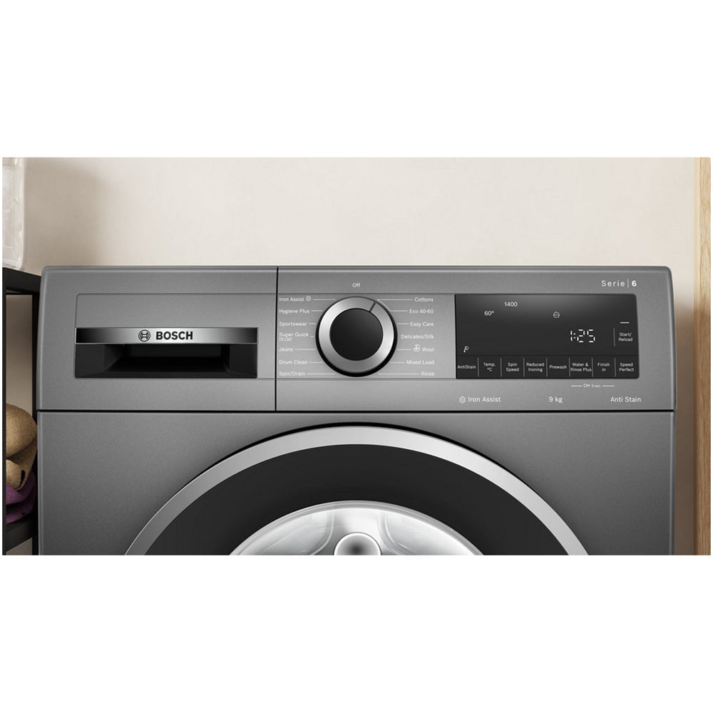 Bosch WGG244ZCGB Serie 6 9kg 1400 Spin Washing Machine Graphite – image 2 of 15