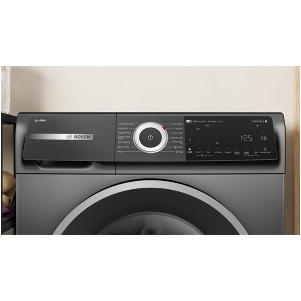 Bosch WGH254ARGB Series 6 10kg with 1400 Spin Washing Machine Graphite - A Rated – image 2 of 9