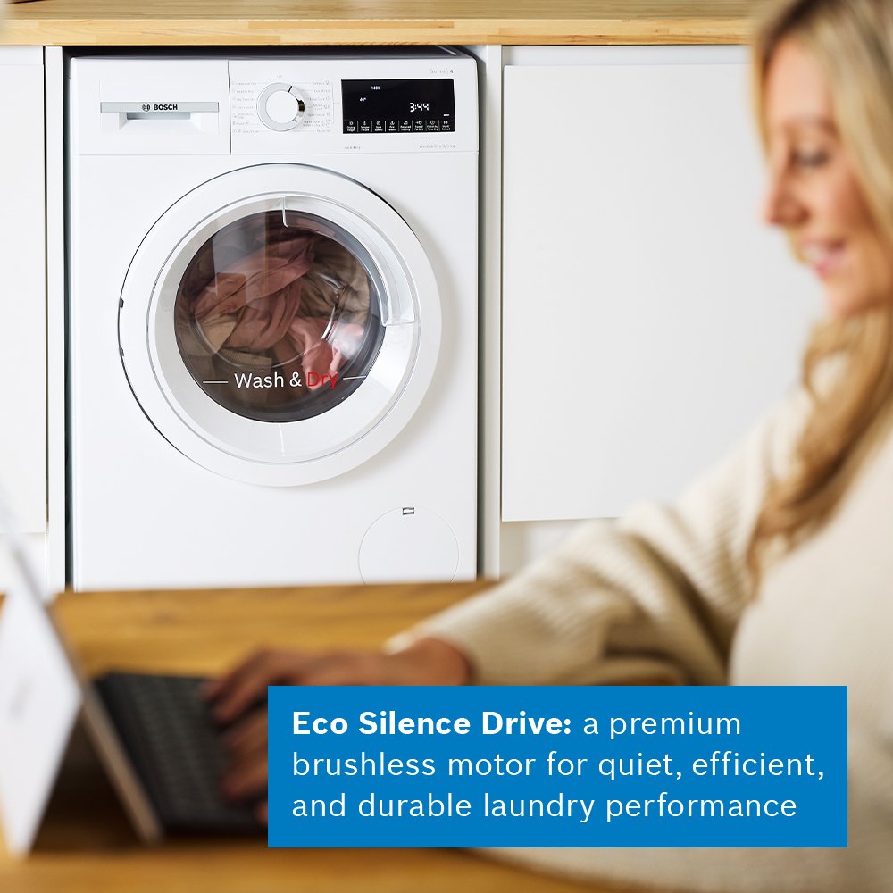 Bosch WNA144V9GB Series 4 Freestanding Washer Dryer 9+5kg 1400 Spin White – image 9 of 14