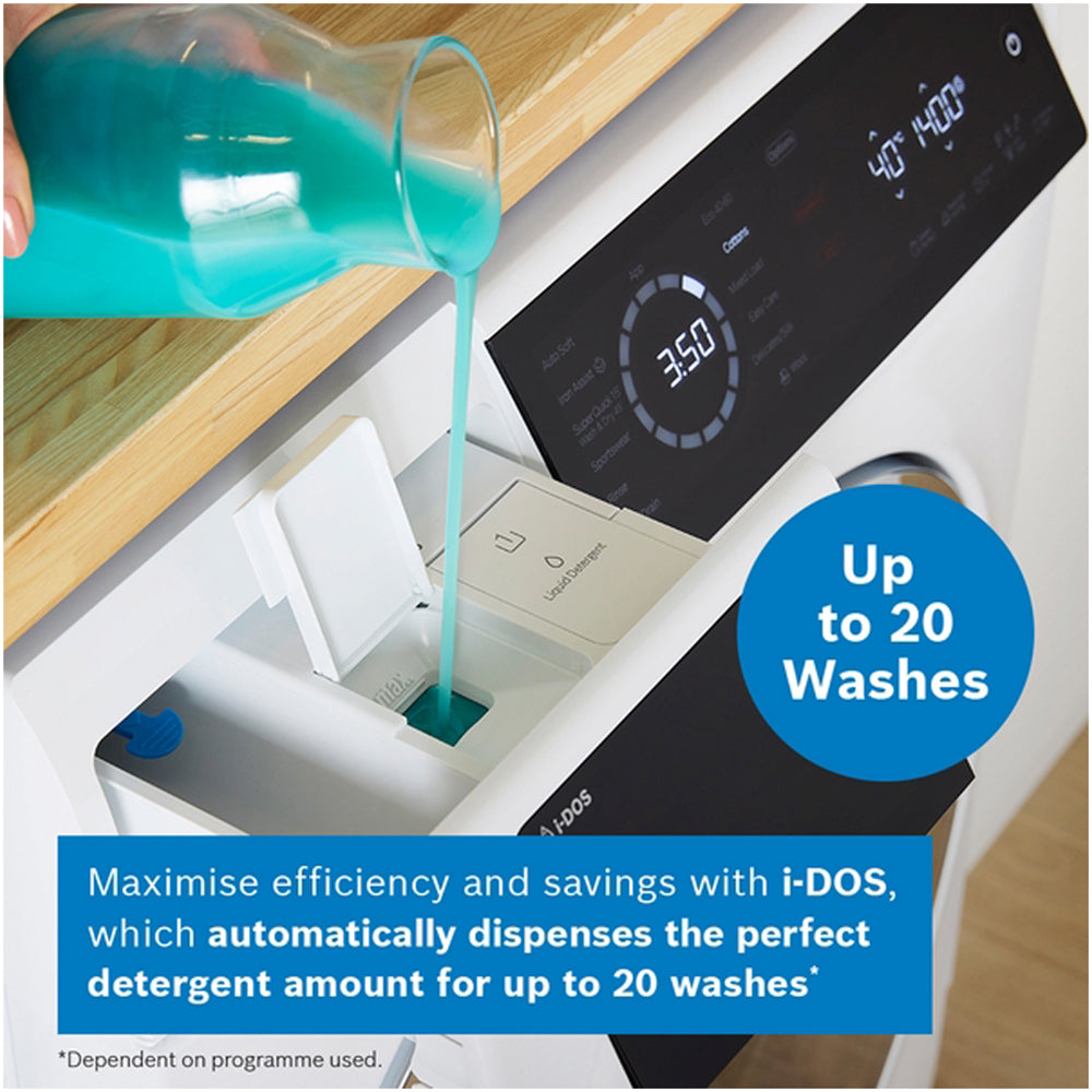 Bosch WNC25410GB Series 8 10.5+6kg Washer Dryer with 1400 Spin White - D Rated – image 13 of 25