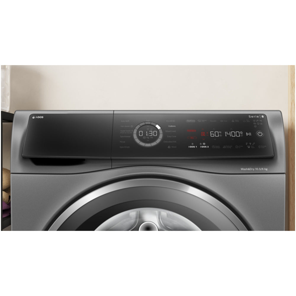 Bosch WNC254ARGB Series 8 10.5+6kg Washer Dryer with 1400 Spin Graphite - D Rated – image 2 of 11