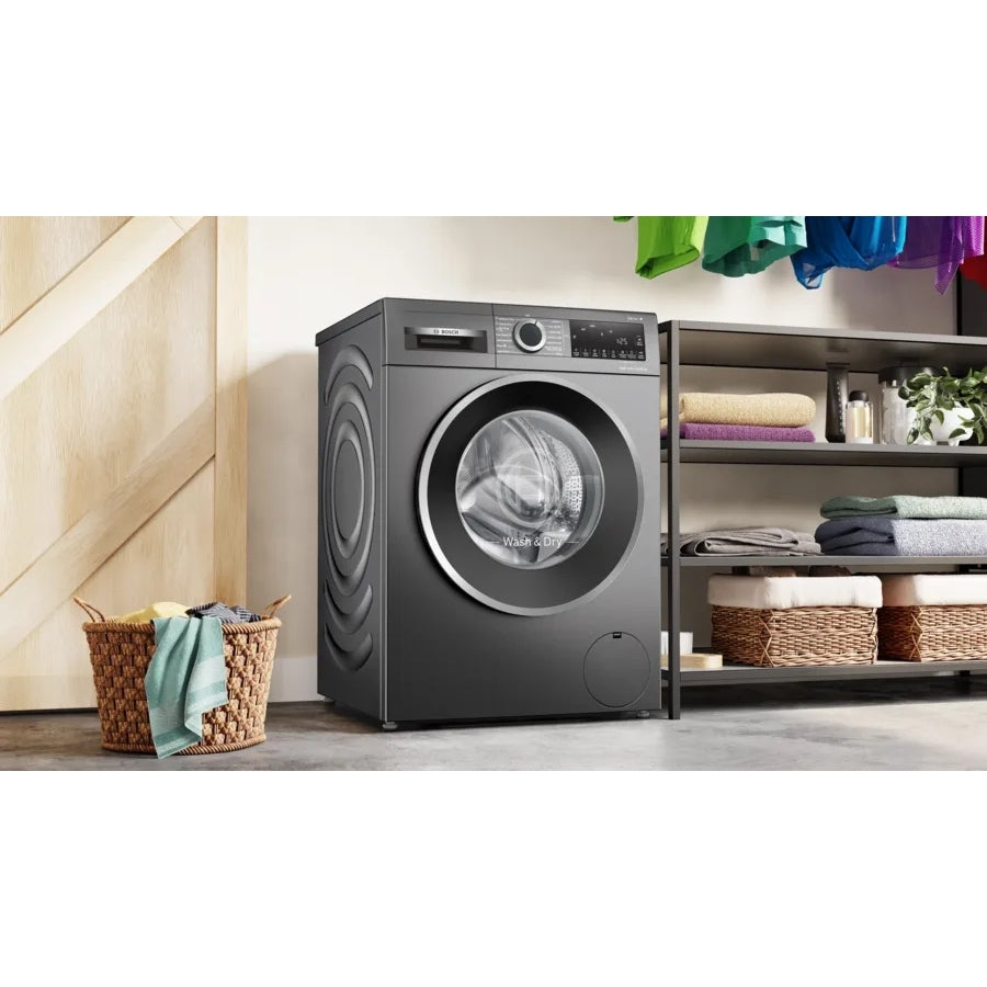 Bosch WNG254R1GB Series 6 Freestanding Washer Dryer 10.5+6kg 1400 Spin Graphite – image 4 of 7