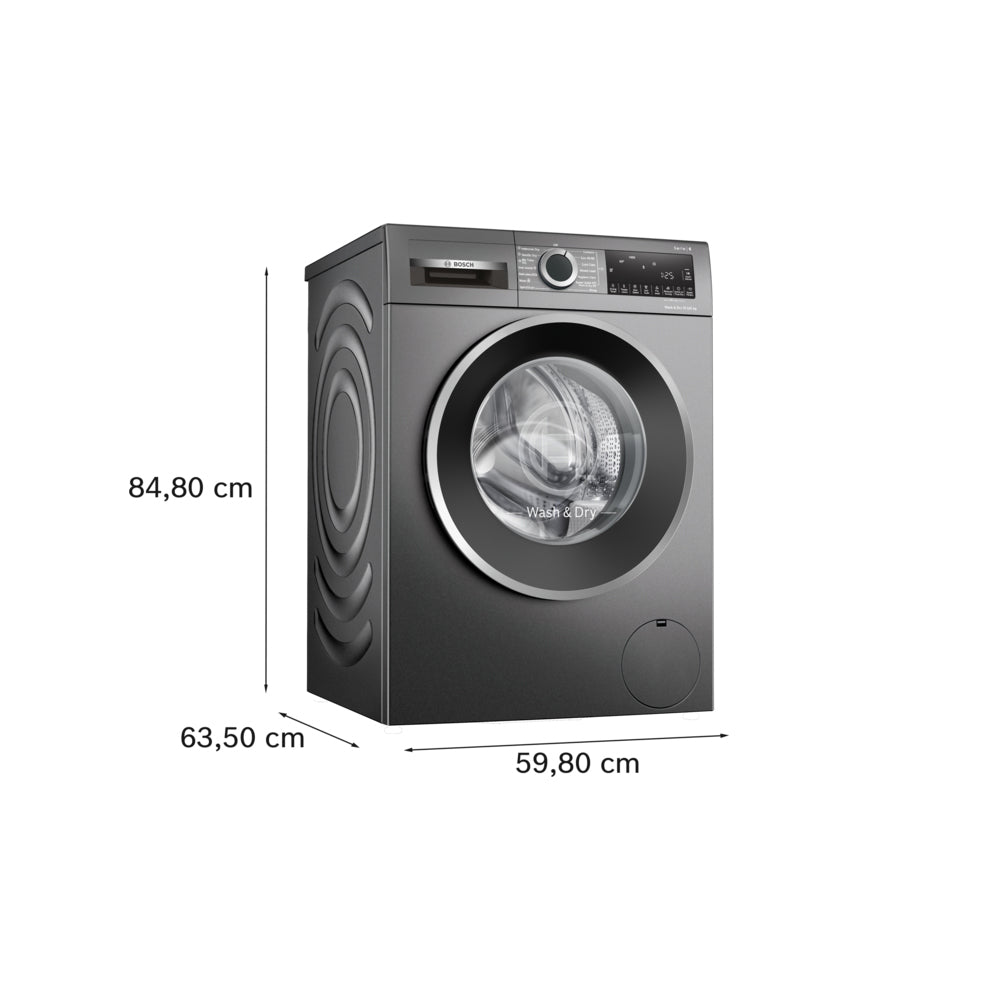 Bosch WNG254R1GB Series 6 Freestanding Washer Dryer 10.5+6kg 1400 Spin Graphite – image 7 of 7