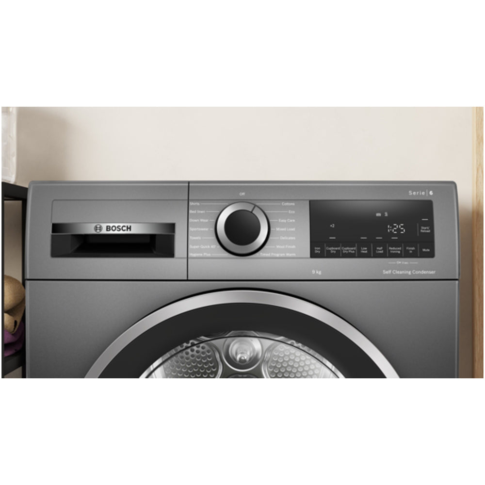 Bosch WQG245R1GB Series 6 9kg Heat Pump Tumble Dryer Graphite - A+++ Rated – image 2 of 11