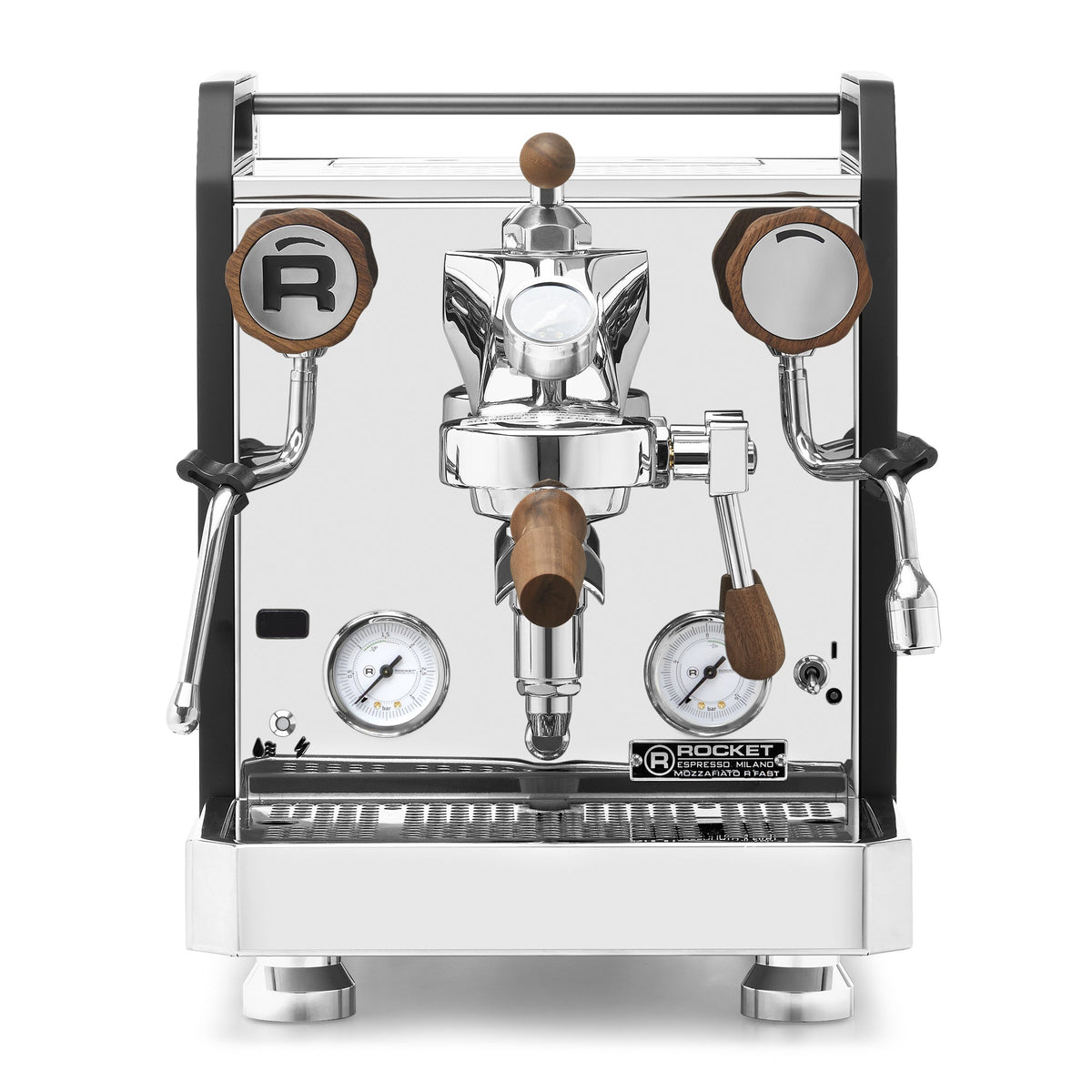 Rocket Espresso Mozzafiato FAST R Espresso Machine – Black / Walnut / Flow Control