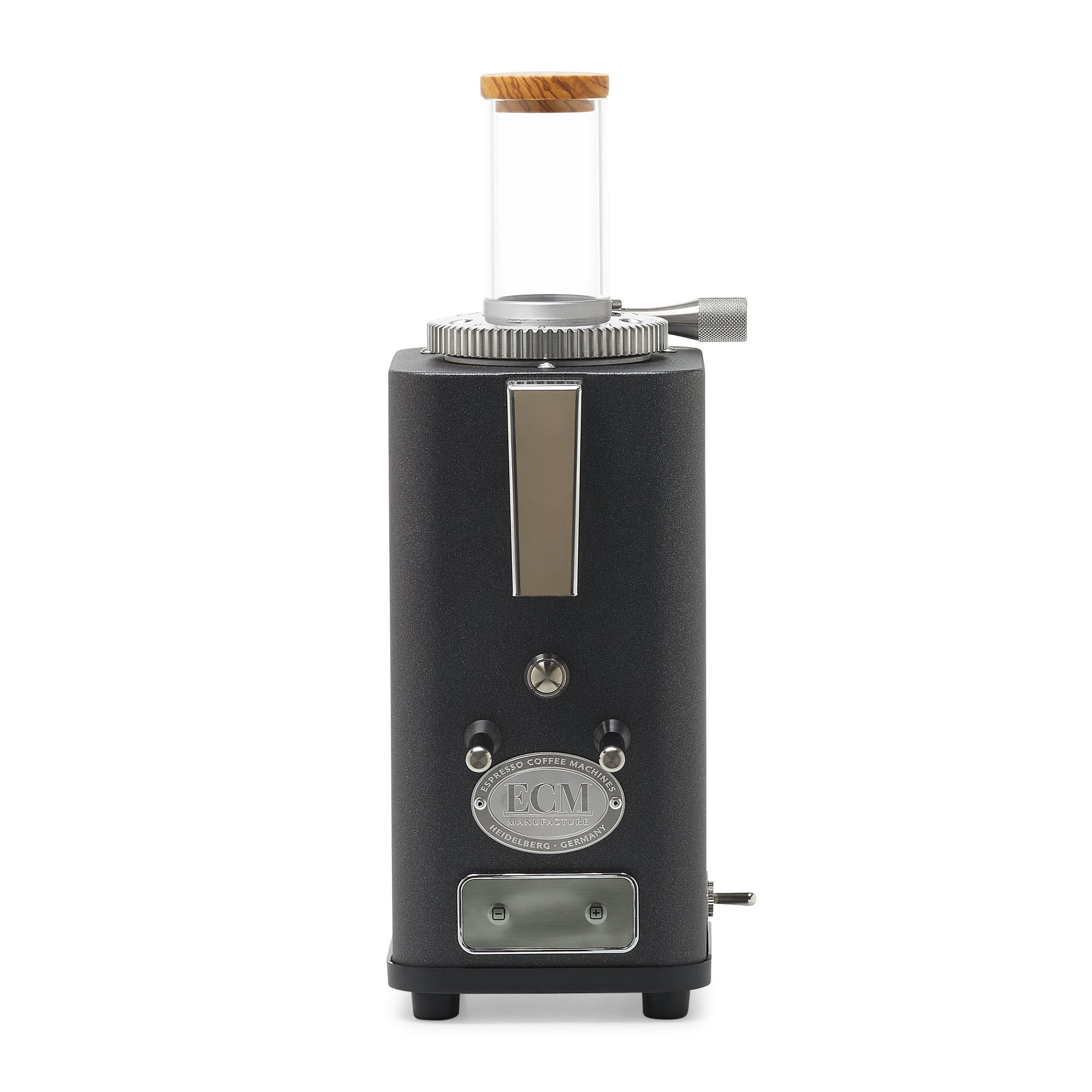 ECM S-Automatik 64 Espresso Grinder – Anthracite / Day Hopper / Olive Wood