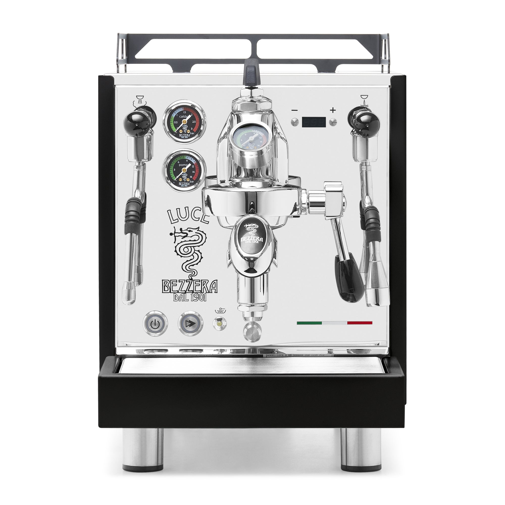 Bezzera LUCE S PID Fast Heating Espresso Machine – Black / No Accents / Flow Paddle