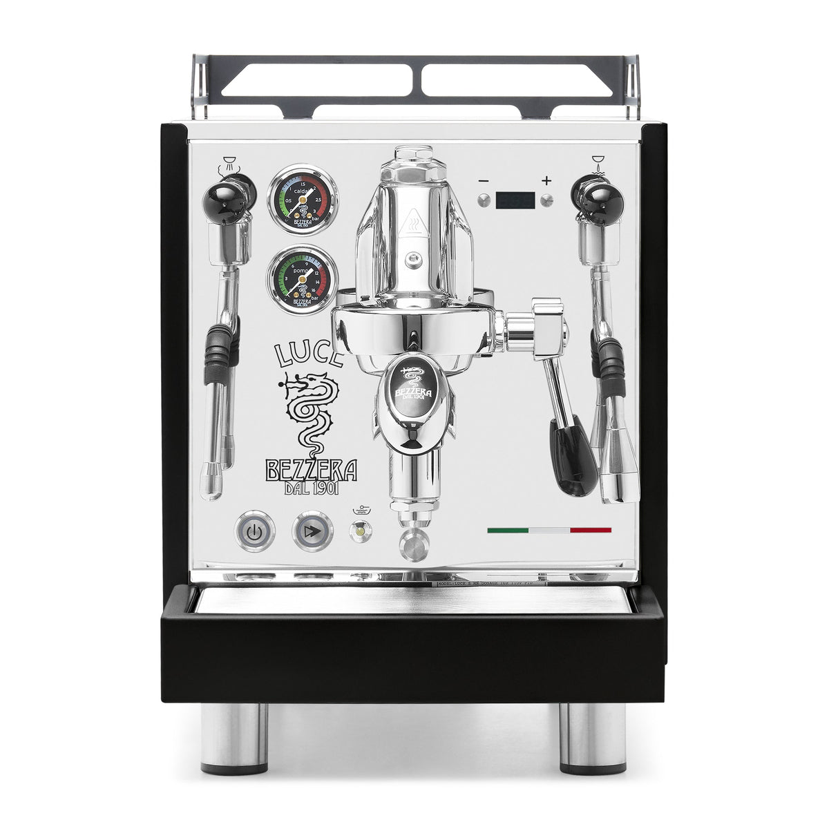Bezzera LUCE S PID Fast Heating Espresso Machine – Black / No Accents / No Flow Control