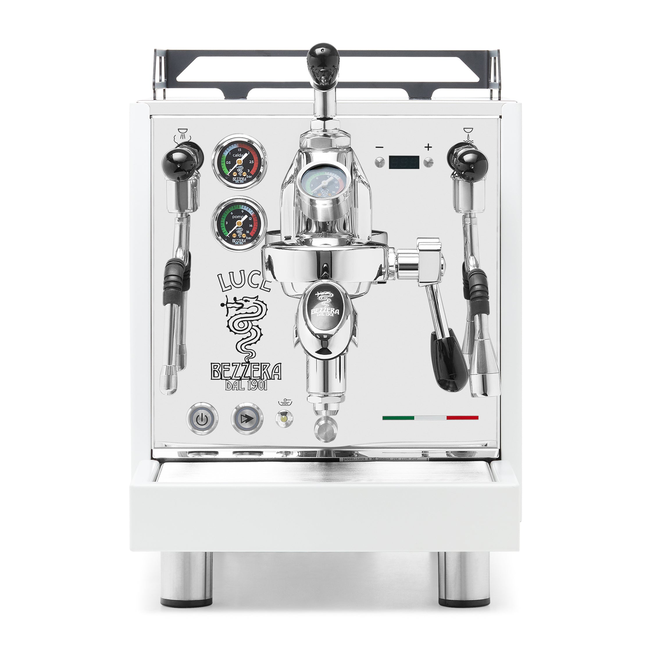 Bezzera LUCE S PID Fast Heating Espresso Machine – White / No Accents / Flow Control