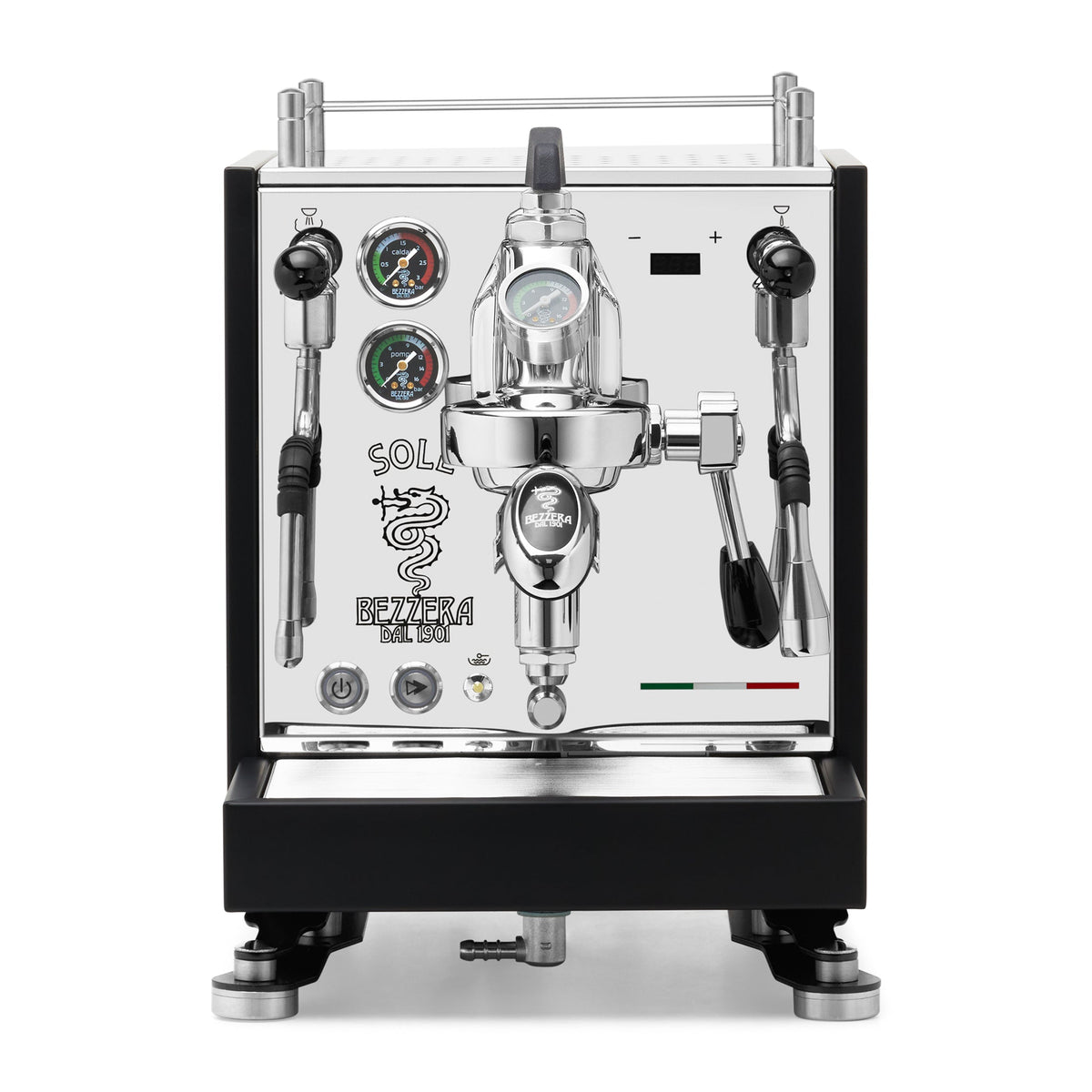 Bezzera SOLE Fast Heating Espresso Machine – Matte Black / No Accents / Flow Paddle