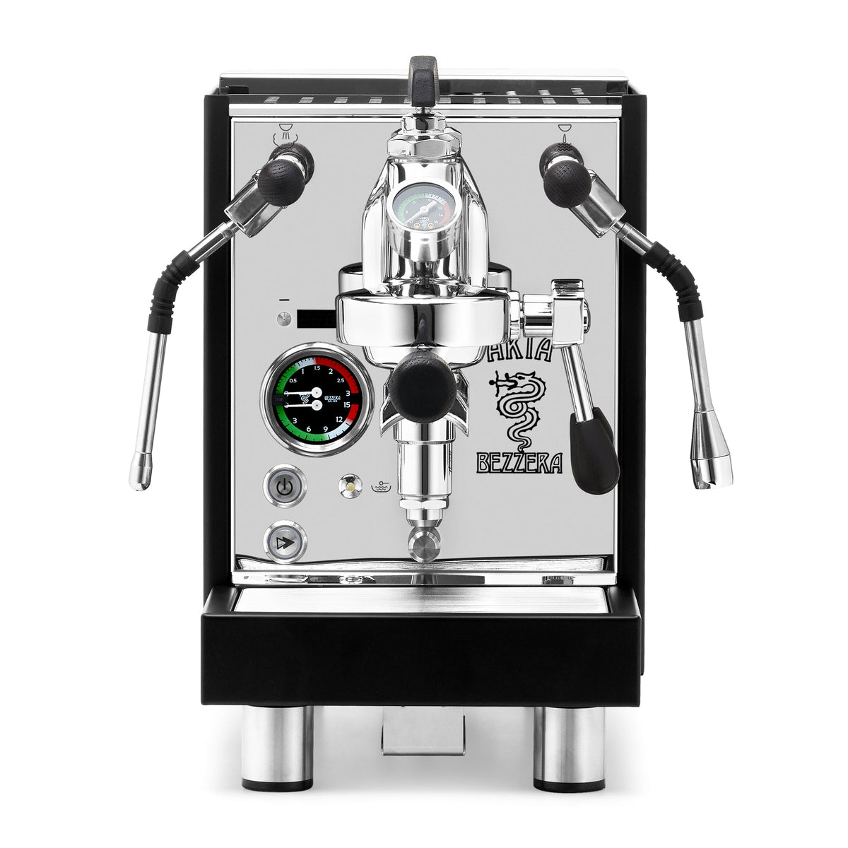 Bezzera Aria PID Fast Heating Espresso Machine – Black / Blackened Oak / Flow Paddle