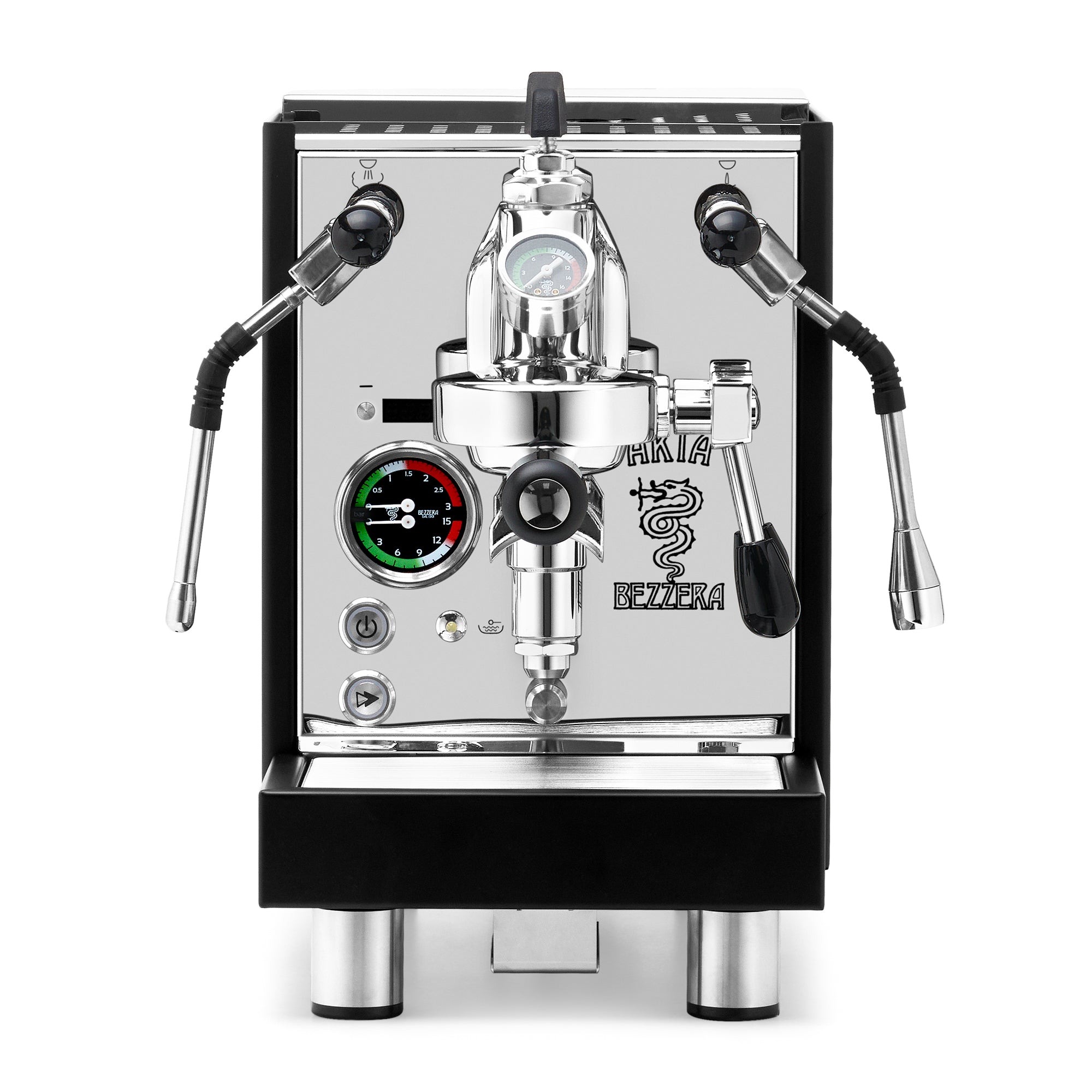 Bezzera Aria PID Fast Heating Espresso Machine – Black / No Accents / Flow Paddle