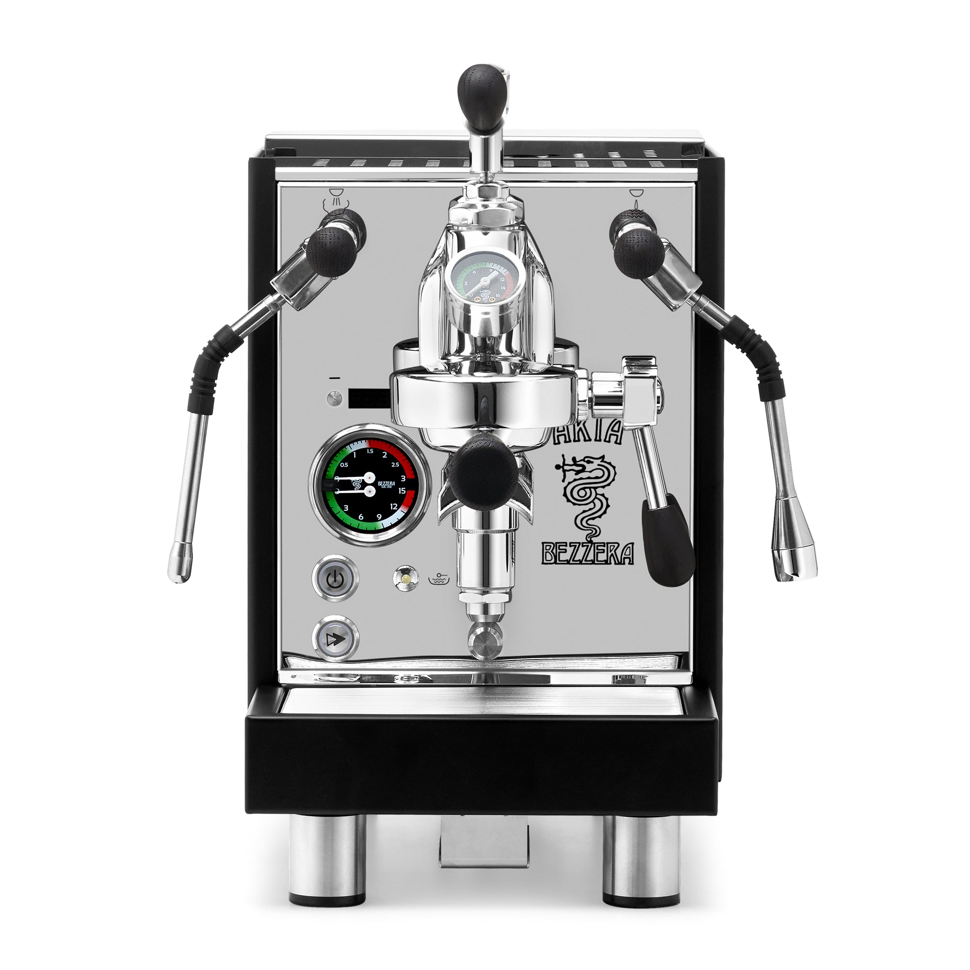 Bezzera Aria PID Fast Heating Espresso Machine – Black / Blackened Oak / Flow Control