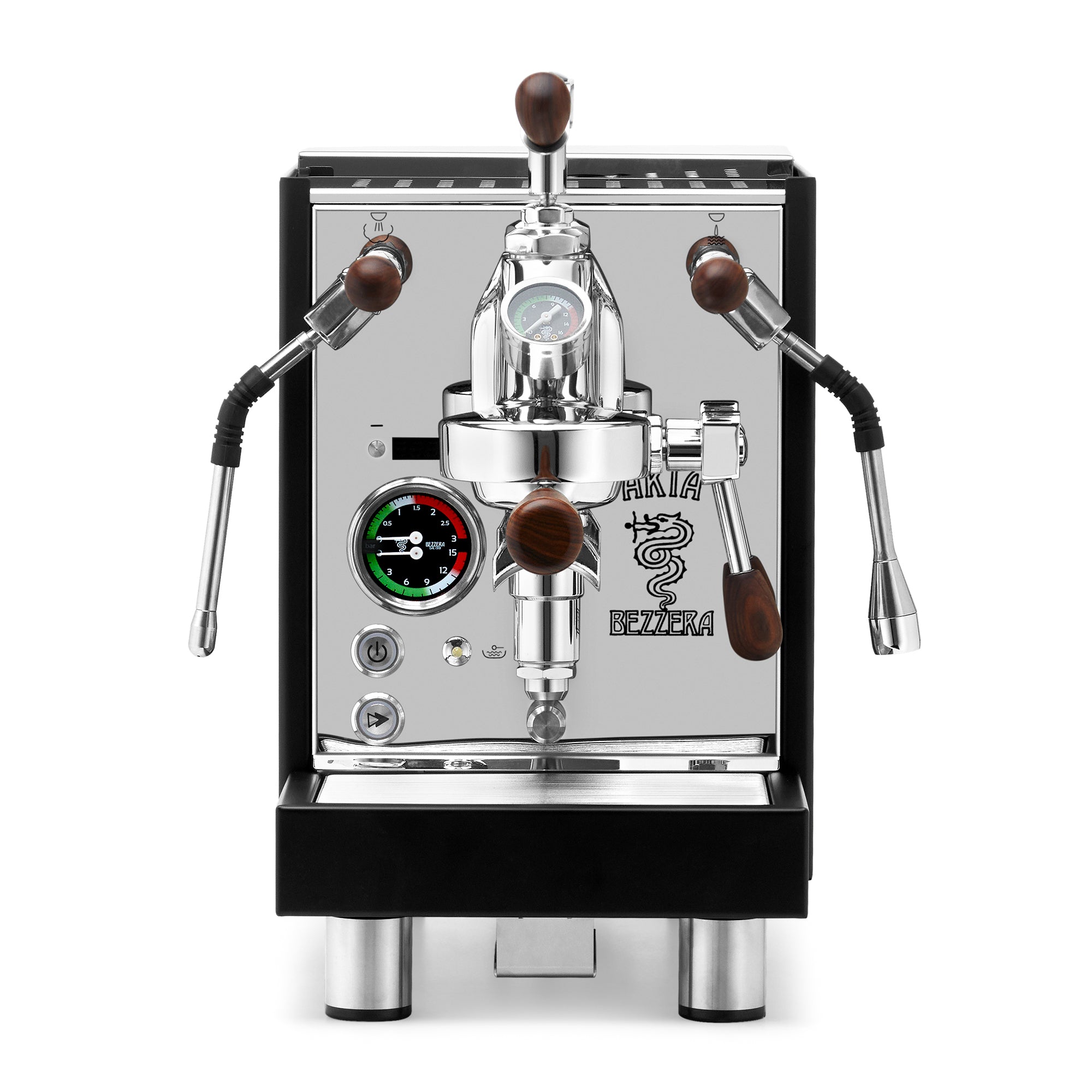 Bezzera Aria PID Fast Heating Espresso Machine – Black / Rosewood / Flow Control