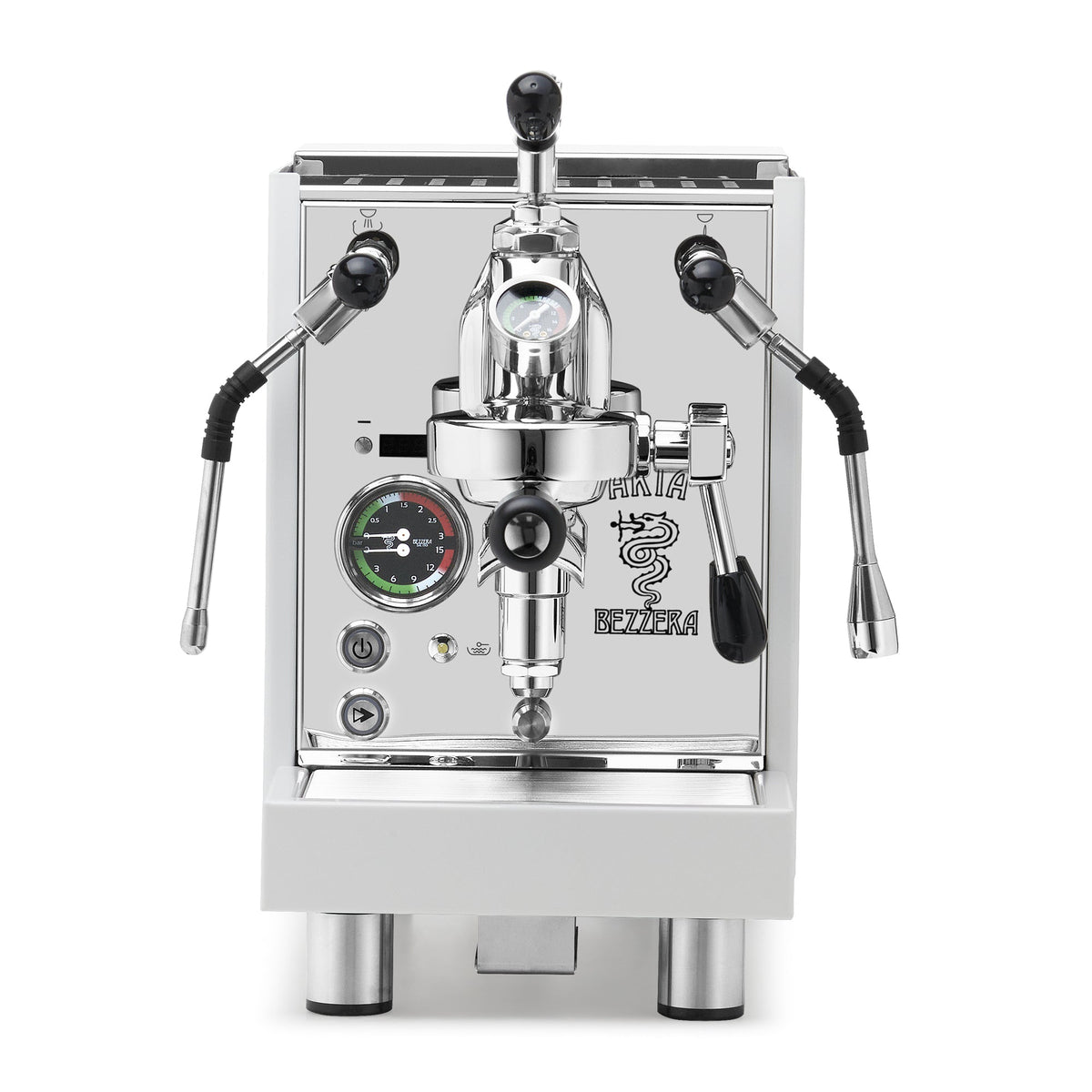 Bezzera Aria PID Fast Heating Espresso Machine – White / No Accents / Flow Control
