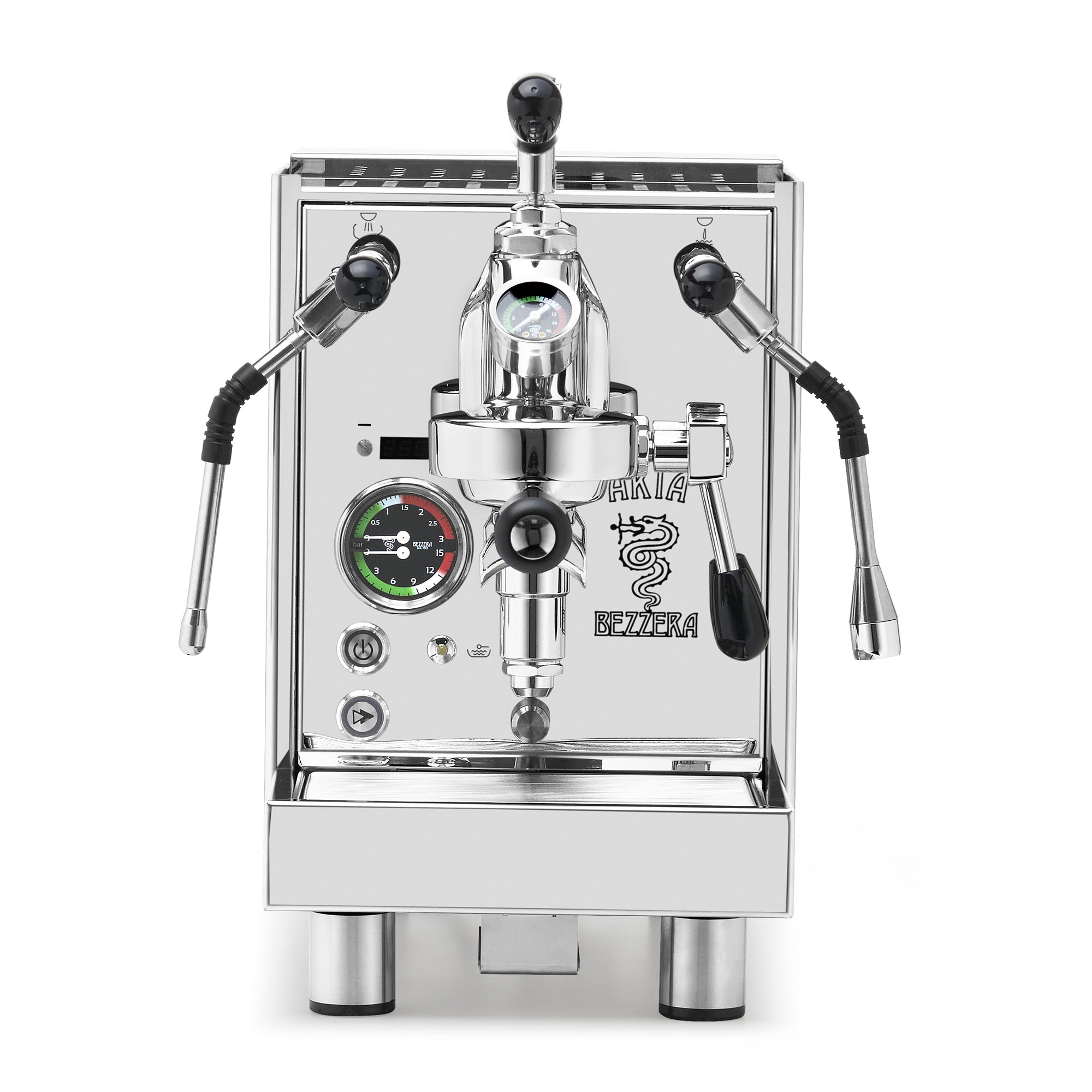 Bezzera Aria PID Fast Heating Espresso Machine – Stainless Steel / No Accents / Flow Control