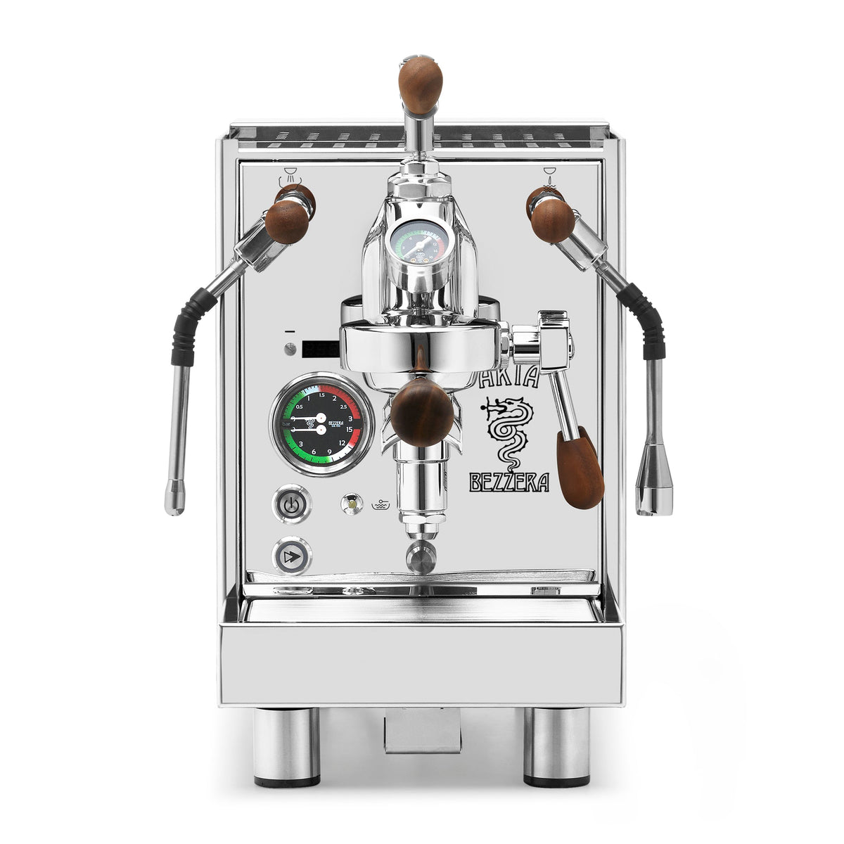 Bezzera Aria PID Fast Heating Espresso Machine – Stainless Steel / Walnut / Flow Control