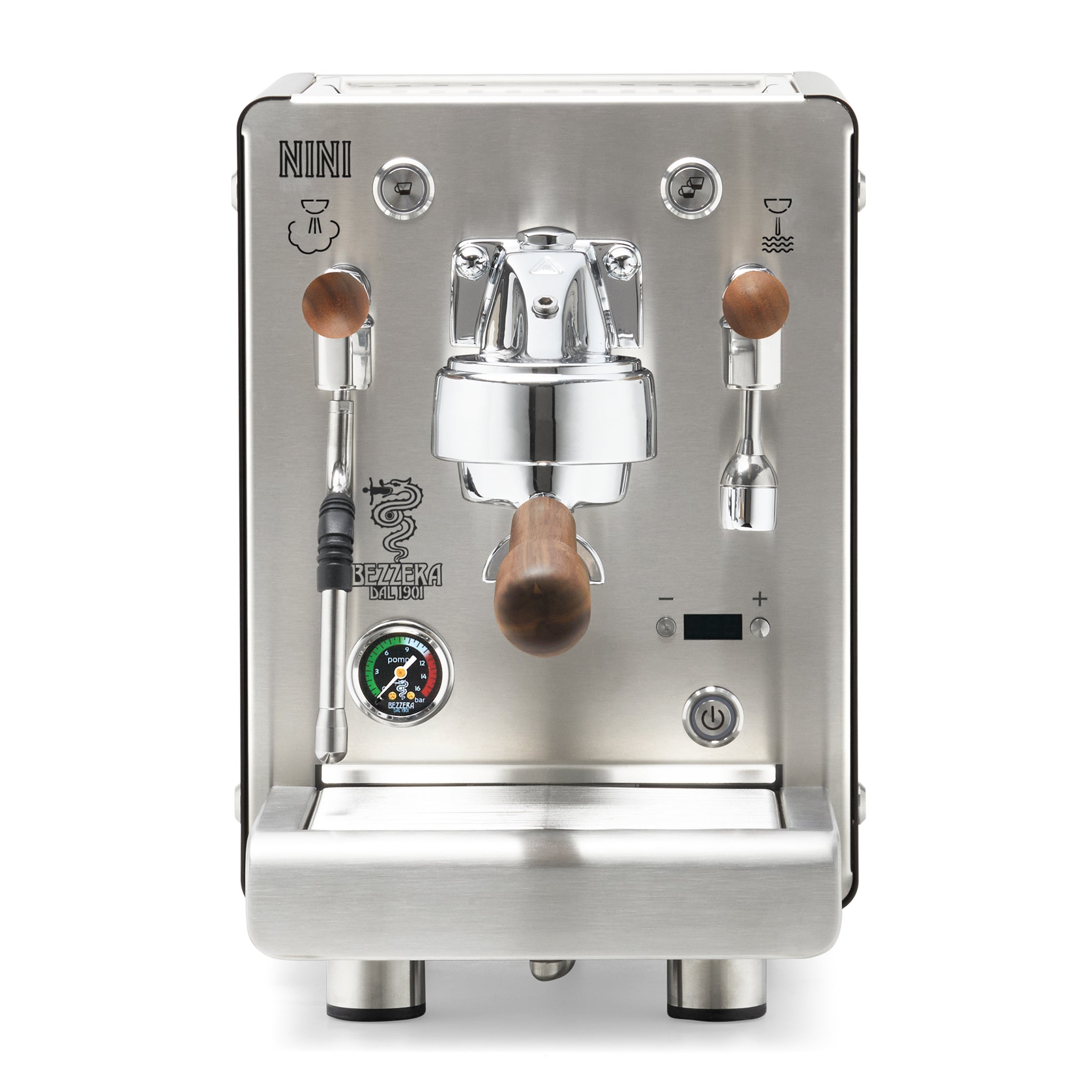 Bezzera NINI DE PID – Black / No Flow Control / Walnut