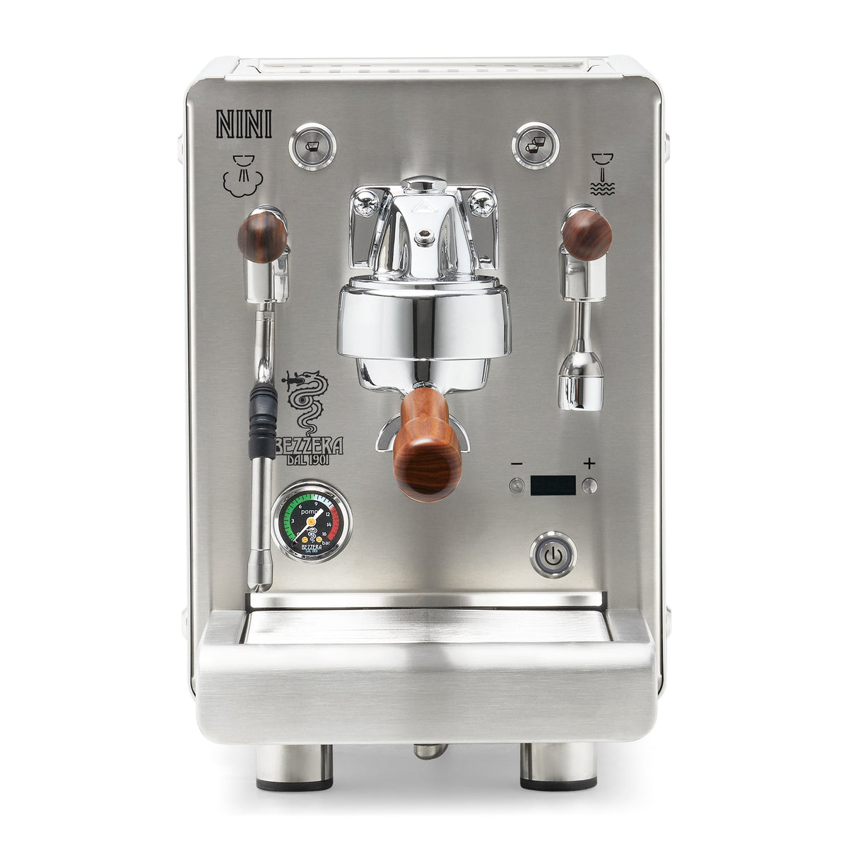 Bezzera NINI DE PID – White / No Flow Control / Rosewood