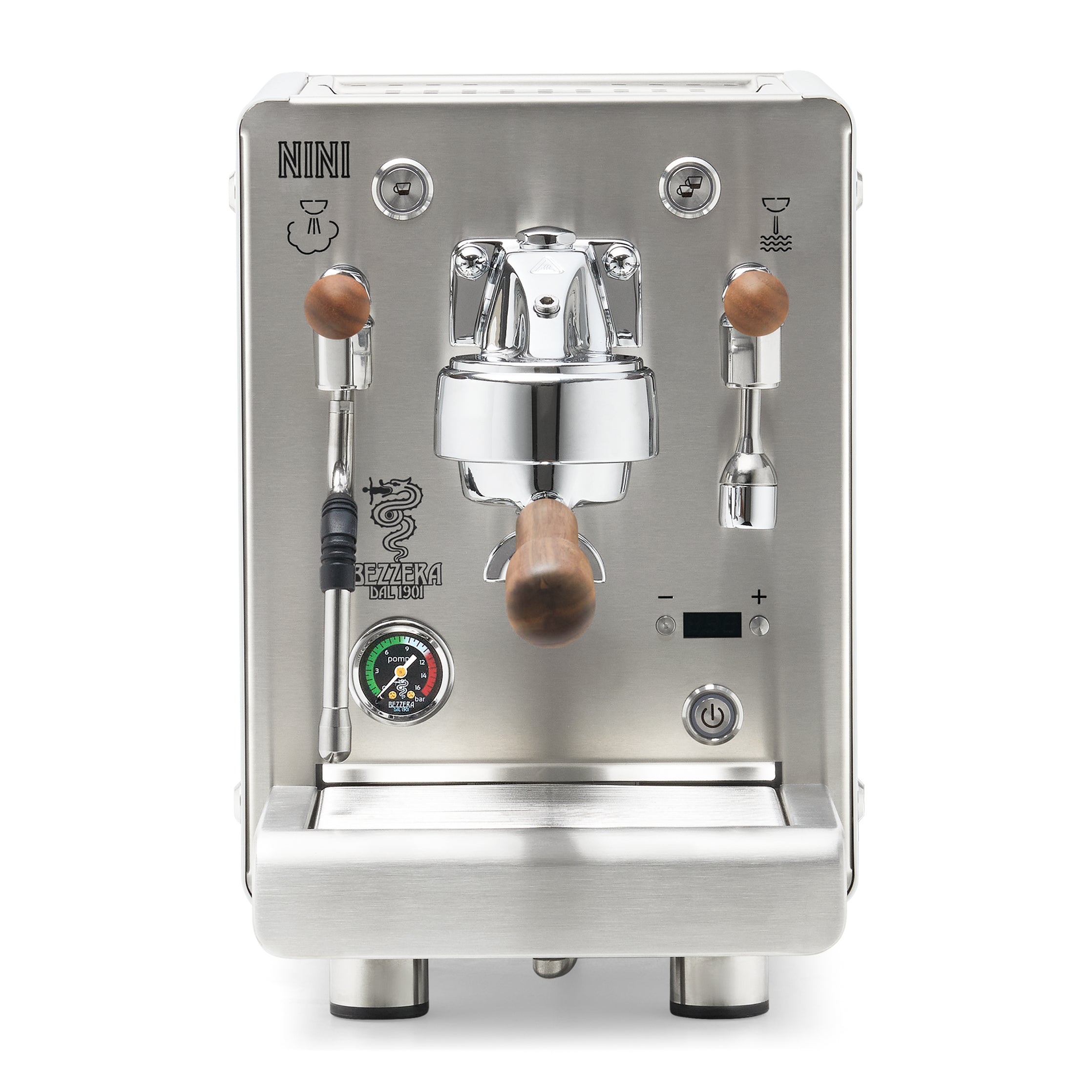 Bezzera NINI DE PID – White / No Flow Control / Walnut