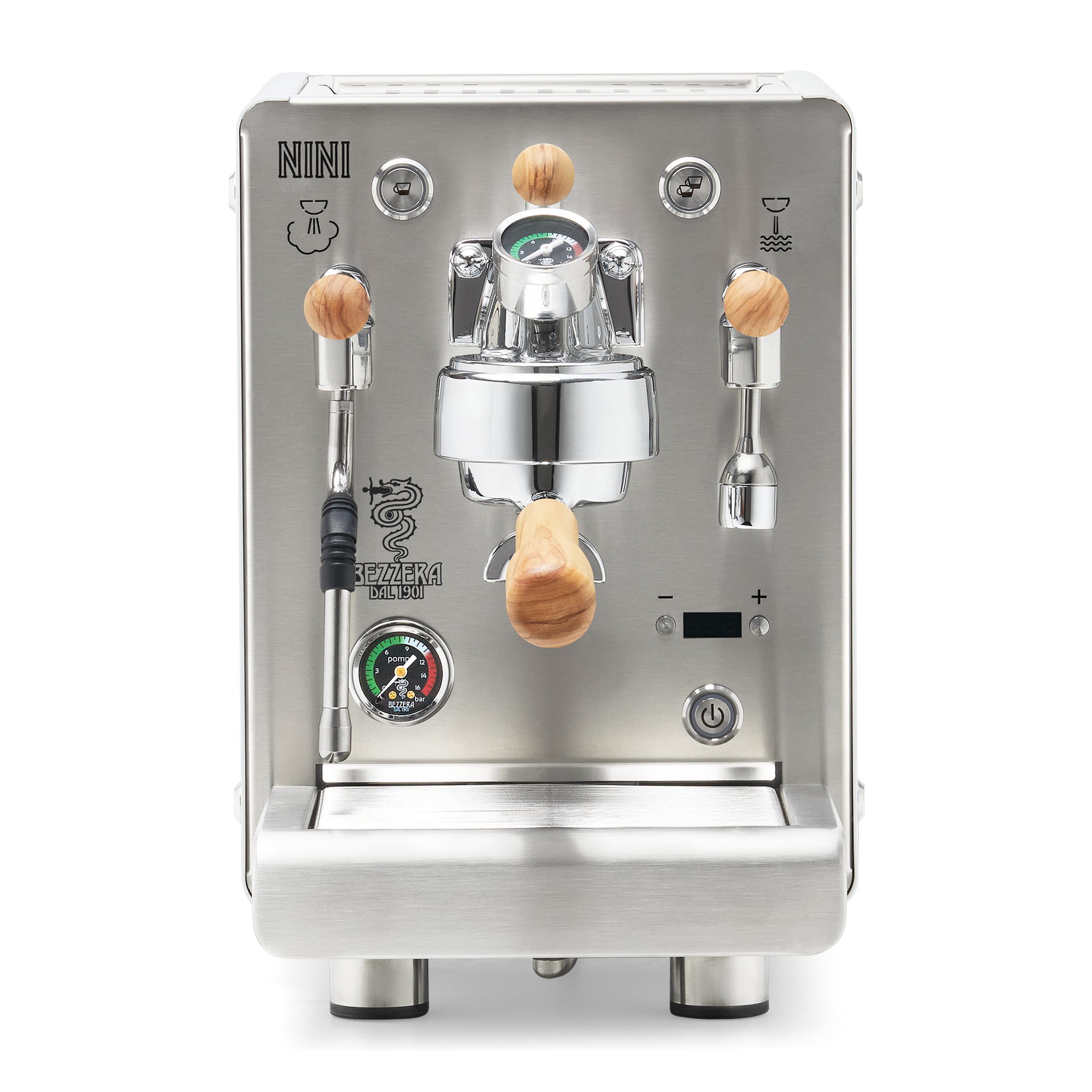 Bezzera NINI DE PID – Black / Flow Control / Olive Wood