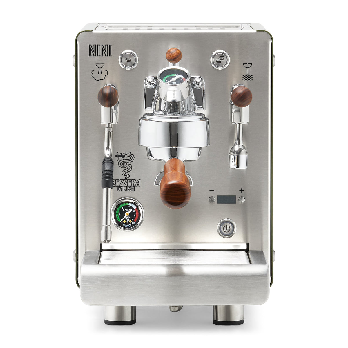 Bezzera NINI DE PID – Green / Flow Control / Rosewood