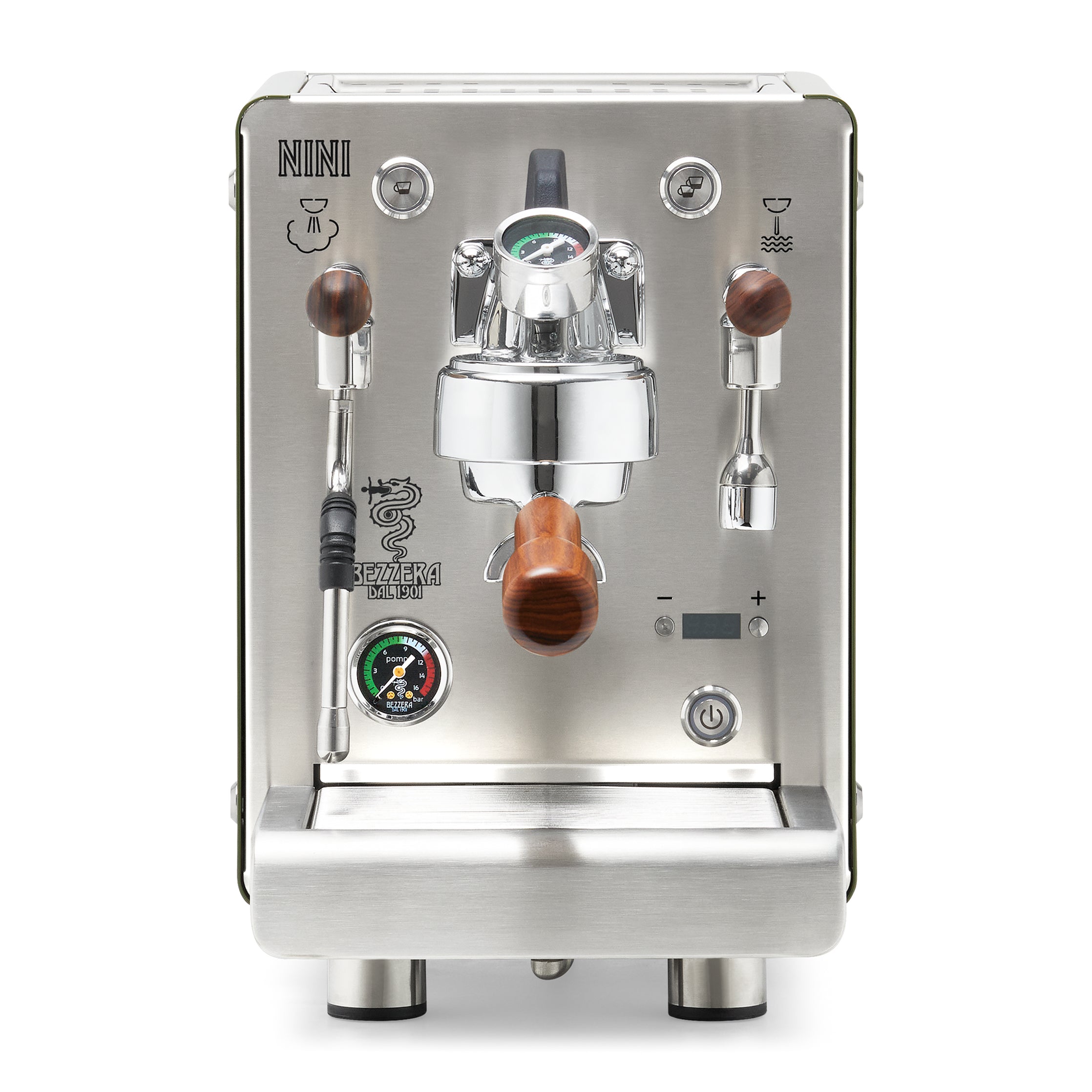 Bezzera NINI DE PID – Green / Flow Paddle / Rosewood