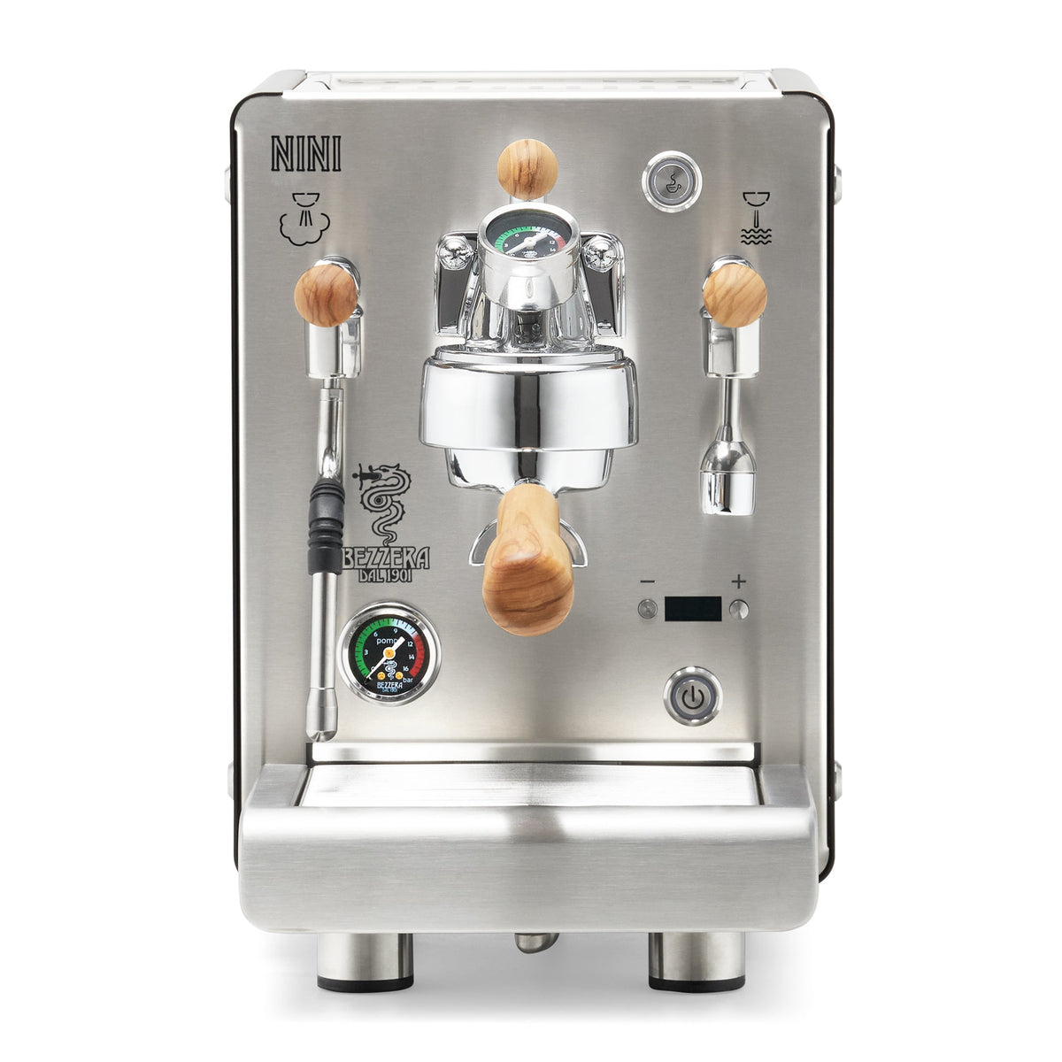 Bezzera NINI PM PID – Black / Flow Control / Olive Wood