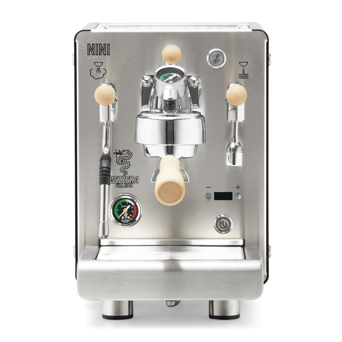 Bezzera NINI PM PID – Black / Flow Control / Tiger Maple